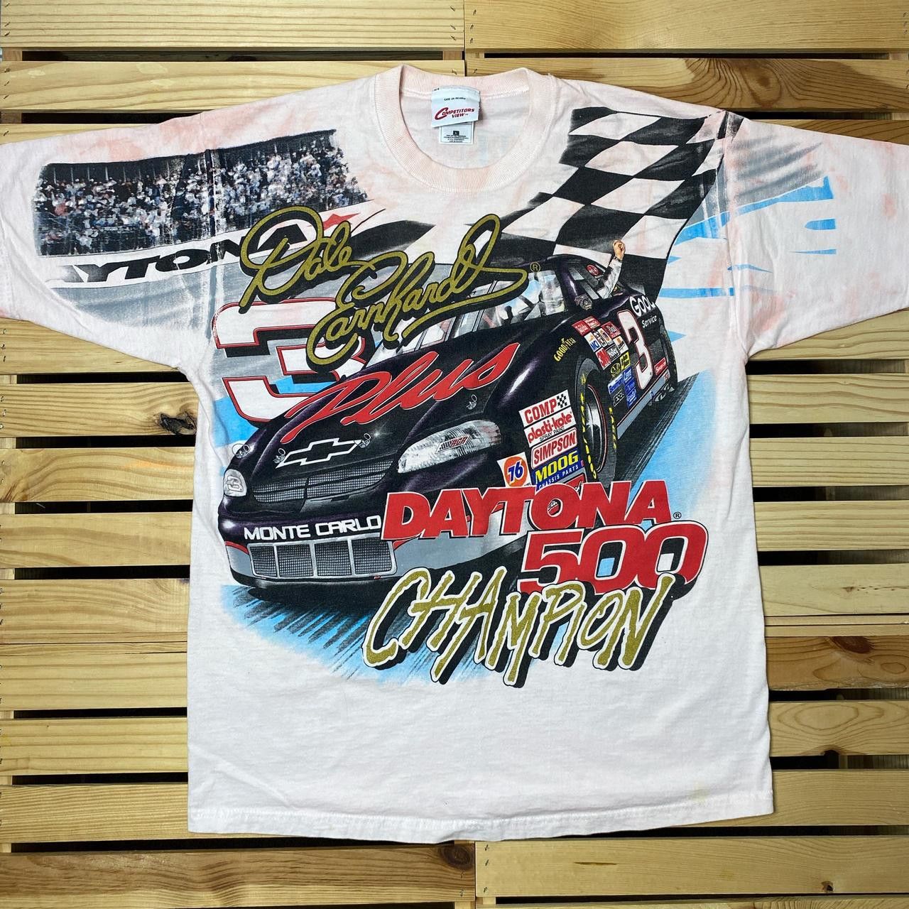 NASCAR Vintage NASCAR Dale Earnhardt Pink AOP Racing Tee Size Large Size US L / EU 52-54 / 3 - 1 Thumbnail