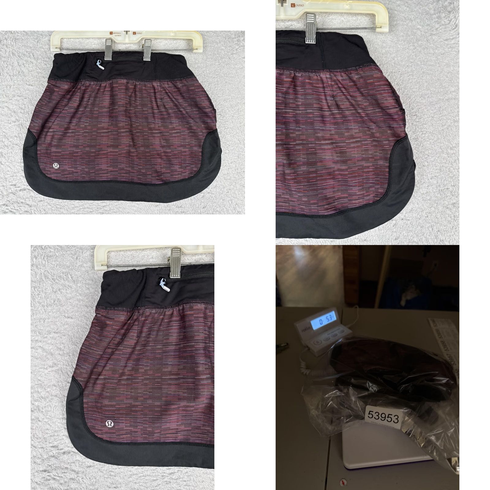 Lululemon Lululemon Skort Womens 4 Pink Black Striped Athletic Running Built In Shorts Gym Shirt Size 27" / US 4 / IT 40 - 9 Thumbnail