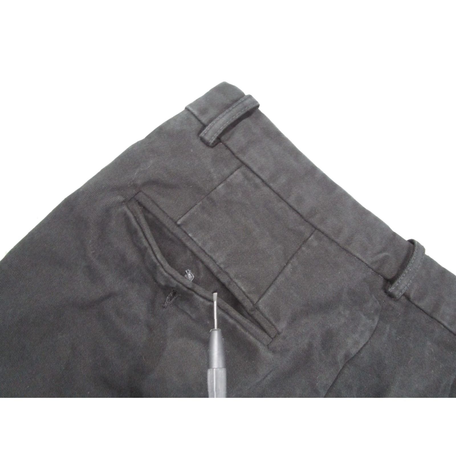 Vintage Odin New York Pants Mens 29x30 Black 100% Cotton Slim Chino Casual Made USA Size US 29 - 6 Thumbnail