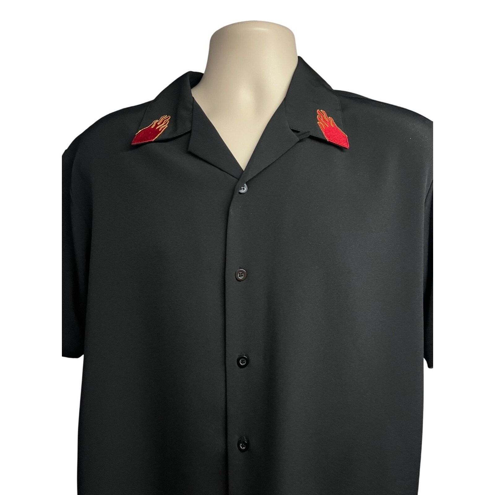 Vintage Sapphire Lounge Black Vintage Rockabilly Camp Shirt Medium Size US M / EU 48-50 / 2 - 8 Thumbnail