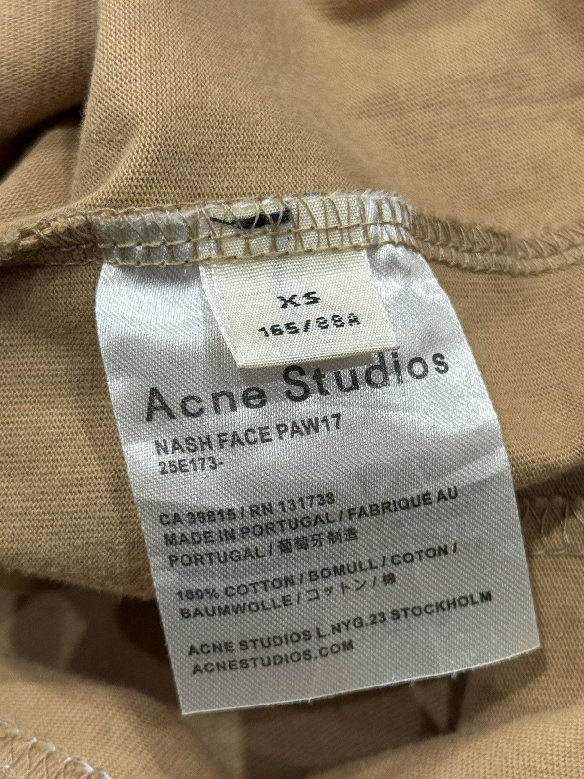 Acne Studios Acne Studios NASH FACE PAW17 T Shirt Size XS / US 0-2 / IT 36-38 - 8 Thumbnail