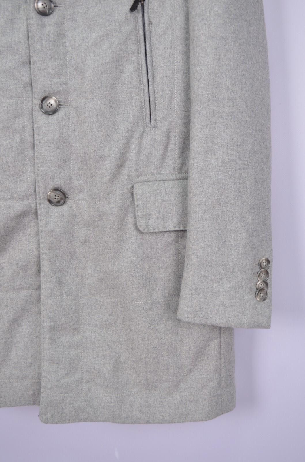 Lubiam Lubiam LBM 1911 Mens Grey Wool Coat Jacket Size 50 / M Size US M / EU 48-50 / 2 - 6 Thumbnail
