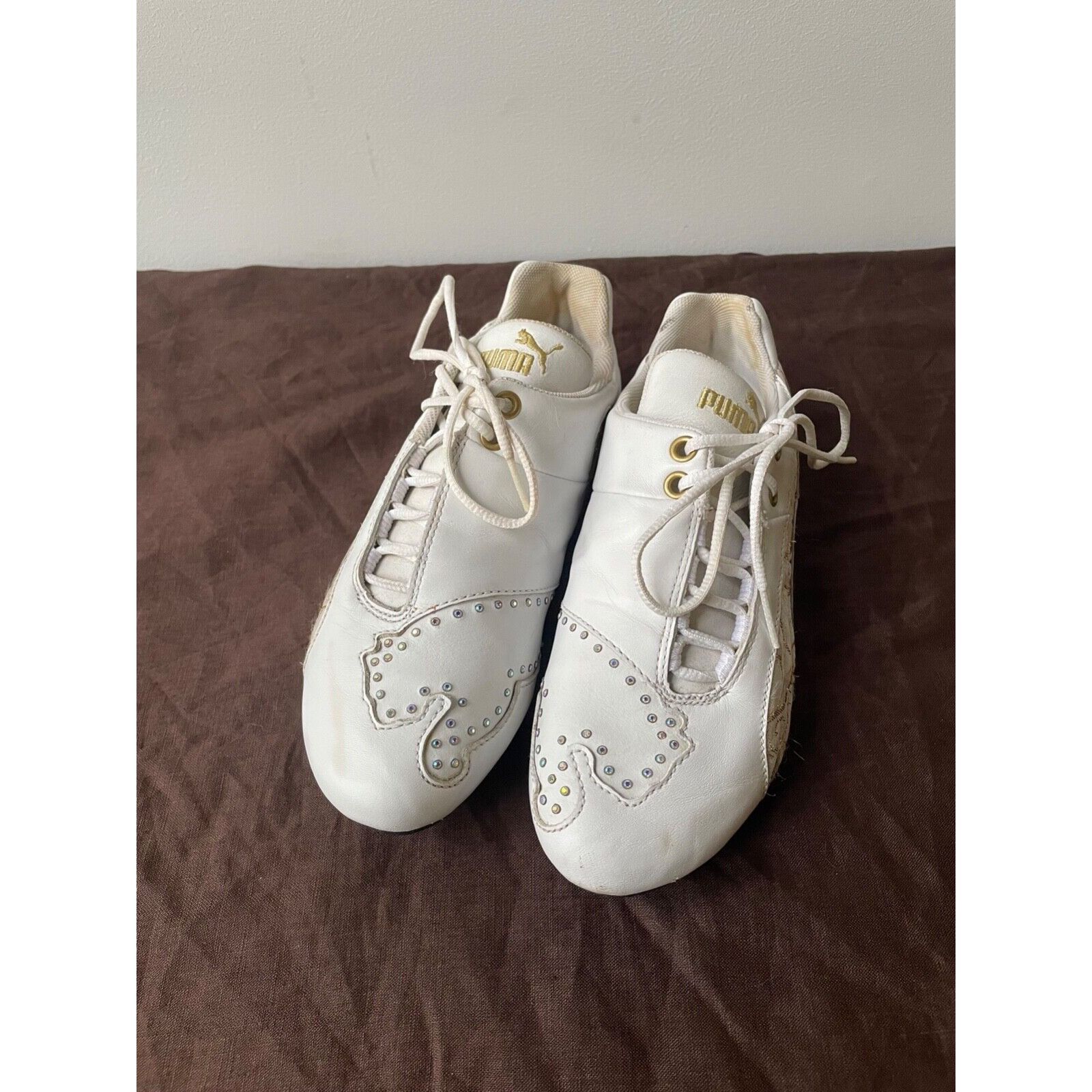 Puma Puma Y2K Speedcat Rhinestones Flat Trainers Shoes 8250AC Size US 7 / IT 37 - 3 Thumbnail