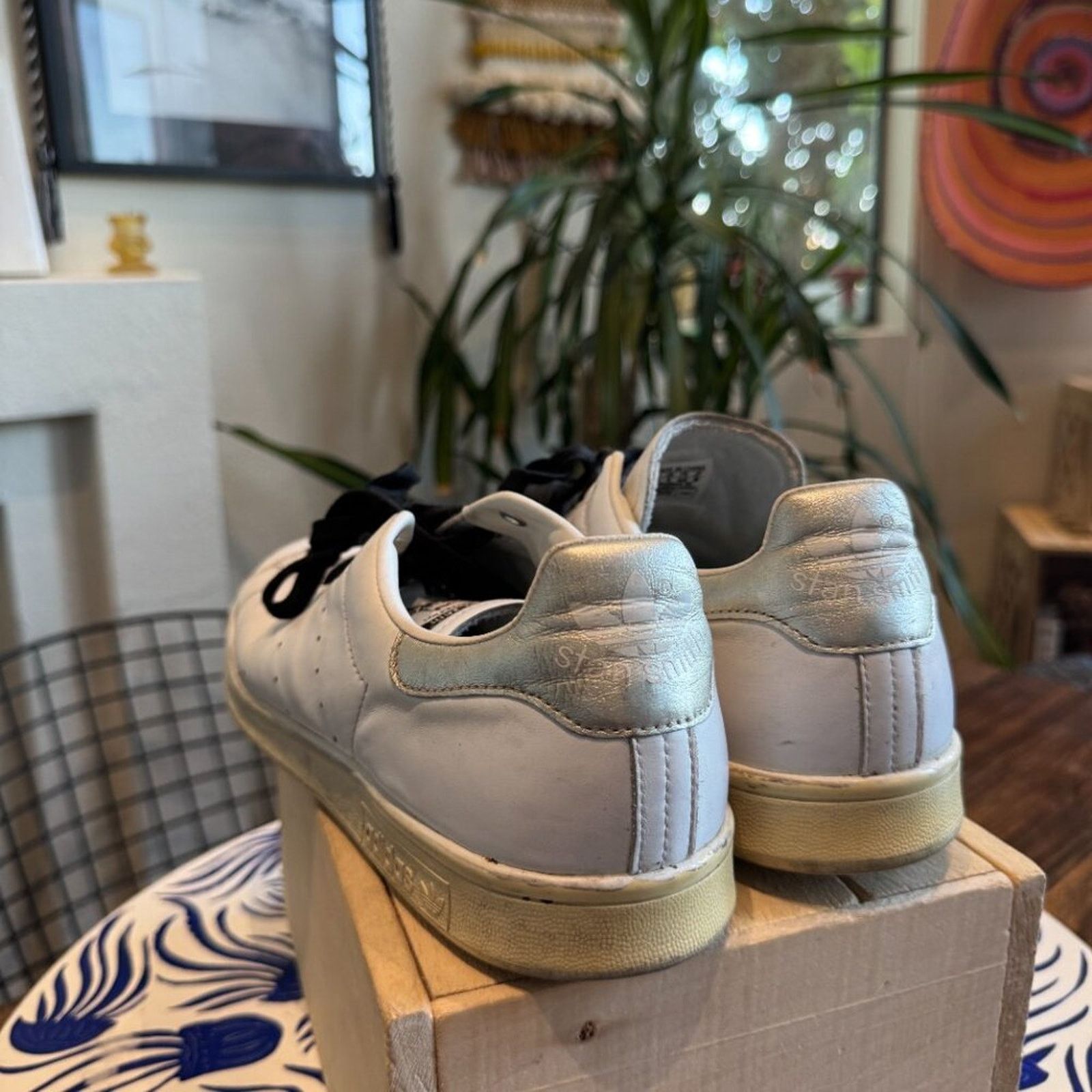Adidas Adidas Stan Smith White Leather, Men’s 10.5, Great Condition Size US 10.5 / EU 43-44 - 6 Thumbnail