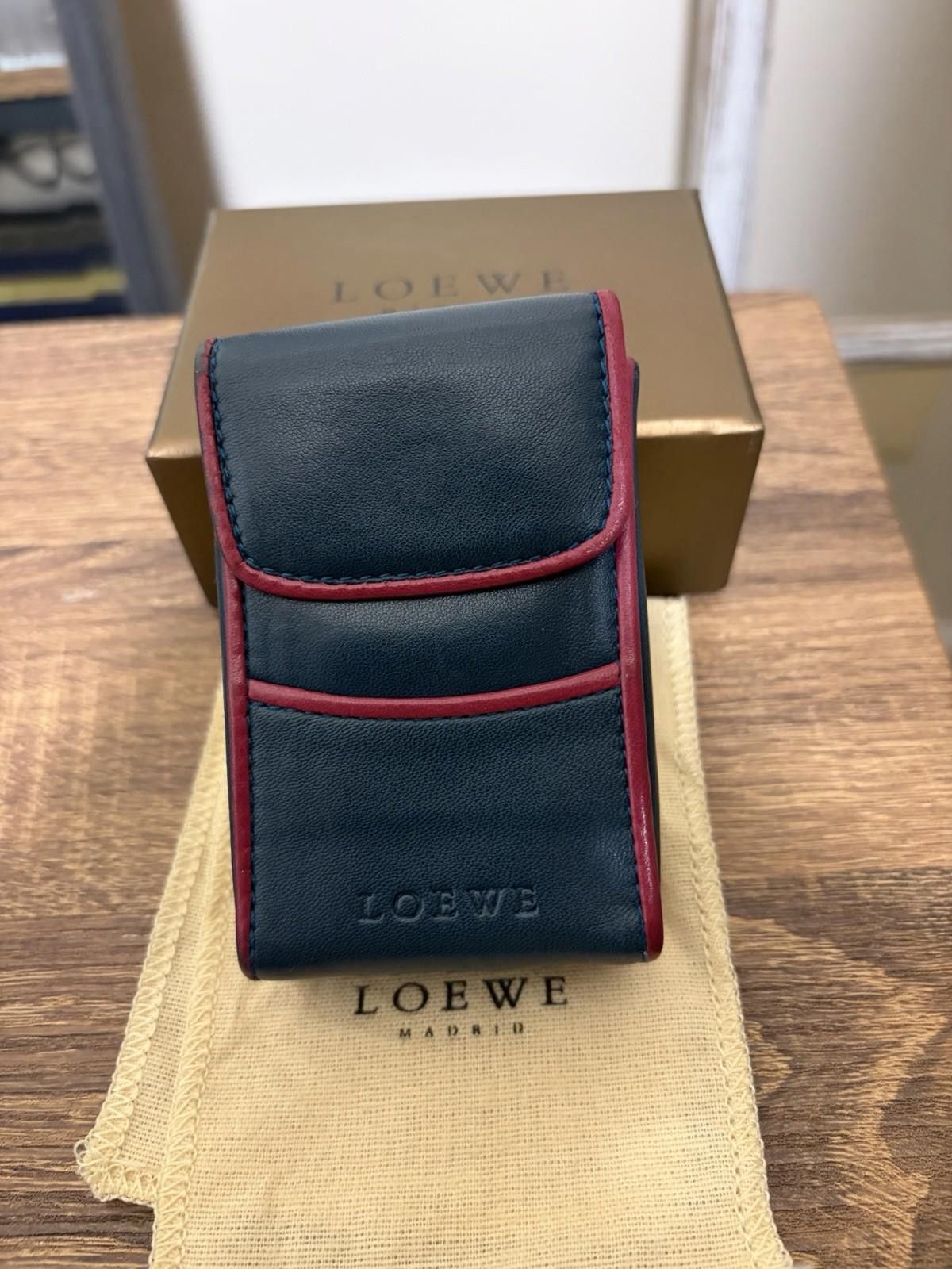Loewe Loewe Soft Napa Calf Leather Gray(?) Red Boxy Cigarette Case Size ONE SIZE - 1 Thumbnail