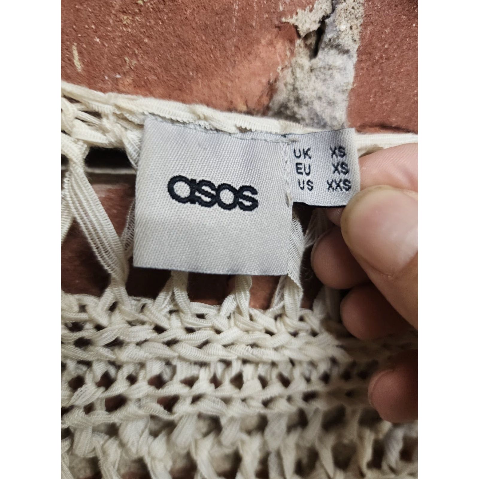 Asos ASOS Womens Beige Knit Cardigan XS Cardigan Women Beige Knit XS Sweater Fall 23.5in Womens Size XS / US 0-2 / IT 36-38 - 3 Thumbnail