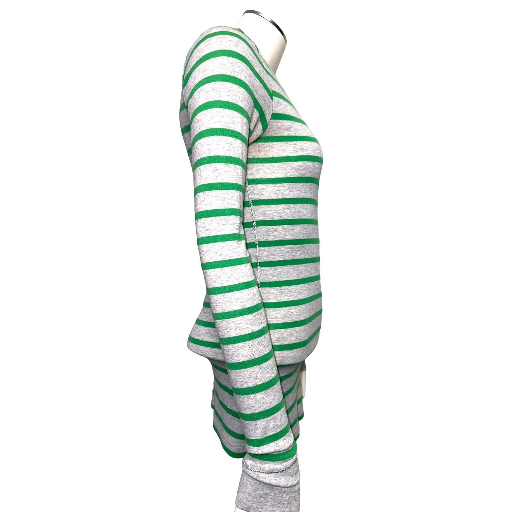 American Eagle Outfitters American Eagle Outfitters Gray Striped Kelly Green Fitted Lo Size S / US 4 / IT 40 - 4 Thumbnail