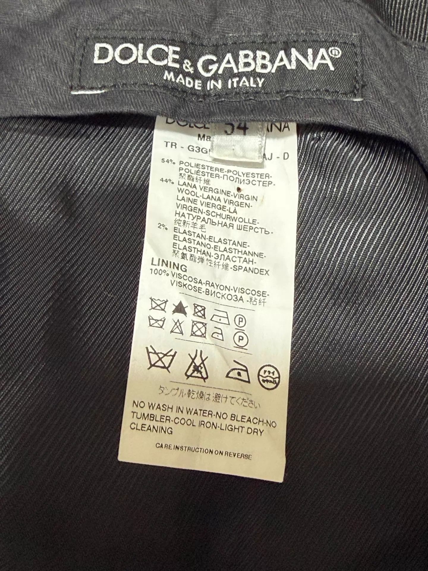Dolce & Gabbana DG Slim Fit Checked Wool Trousers Size 54 Made in Italy New Size US 38 / EU 54 - 6 Thumbnail