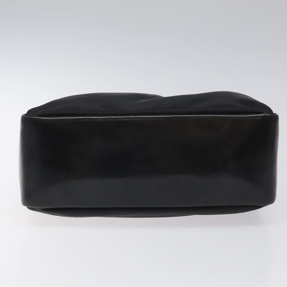 GUCCI Bamboo Hand Bag Nylon Black Silver 000 2865 000 2865