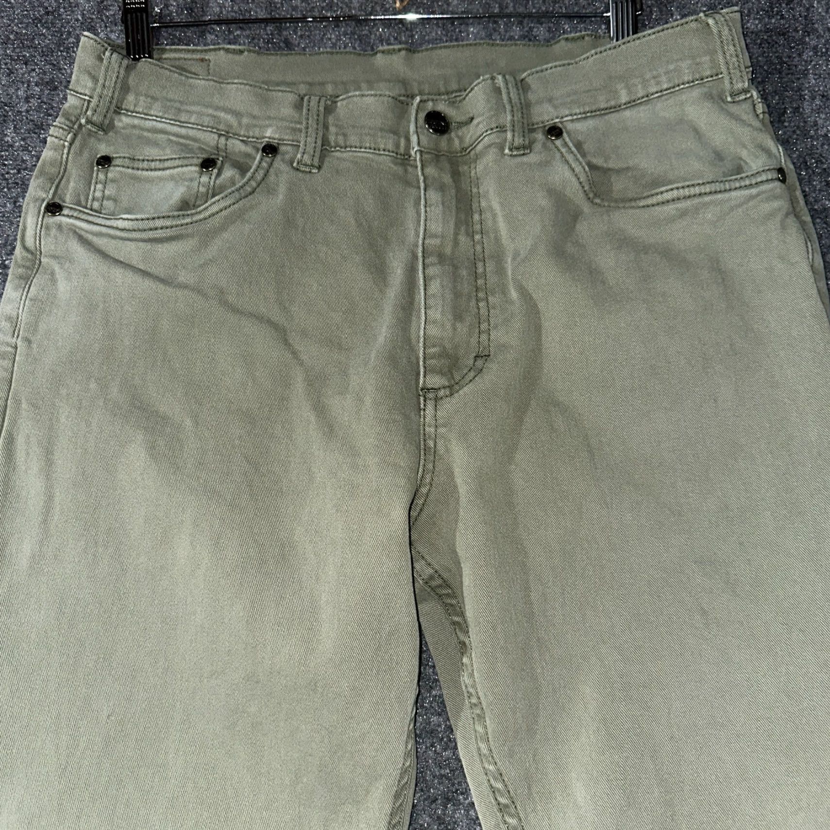 Banana Republic Banana Republic Jeans Mens 34 Khaki Green Cotton Stretch Straight Leg Pockets Belt Loop 5-Pocket Denim VINTAGE Style Modern Mens Size US 34 / EU 50 - 3 Thumbnail