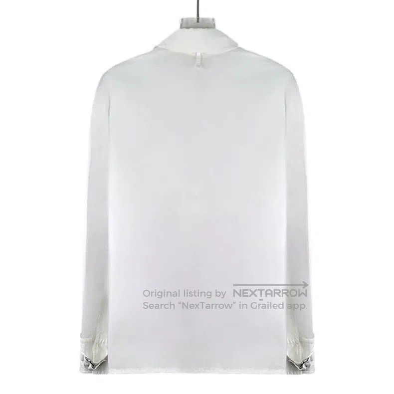 Hermes Hermes White pocket loop cotton lapel zip-up long-sleeve s Size XS / US 0-2 / IT 36-38 - 2 Thumbnail