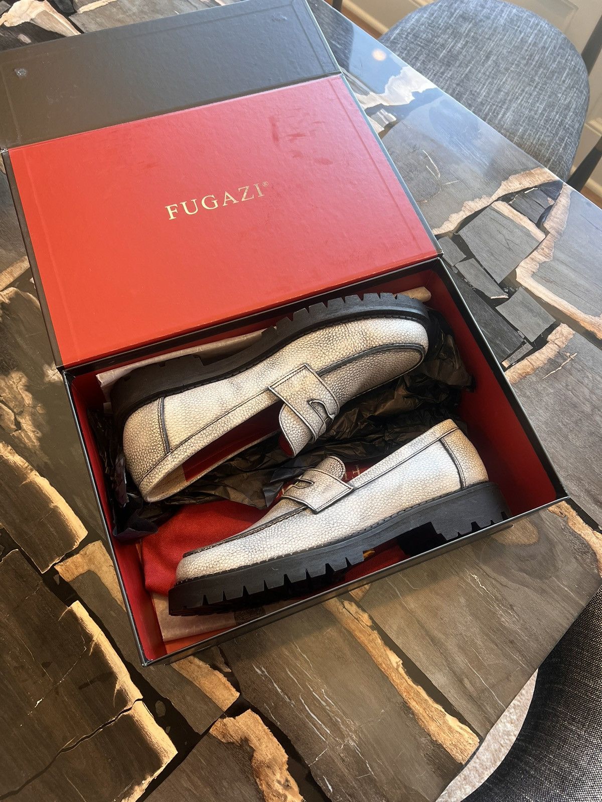 Fugazi soot loafers Fugazi two cent loafer (soot) | Grailed main image 2