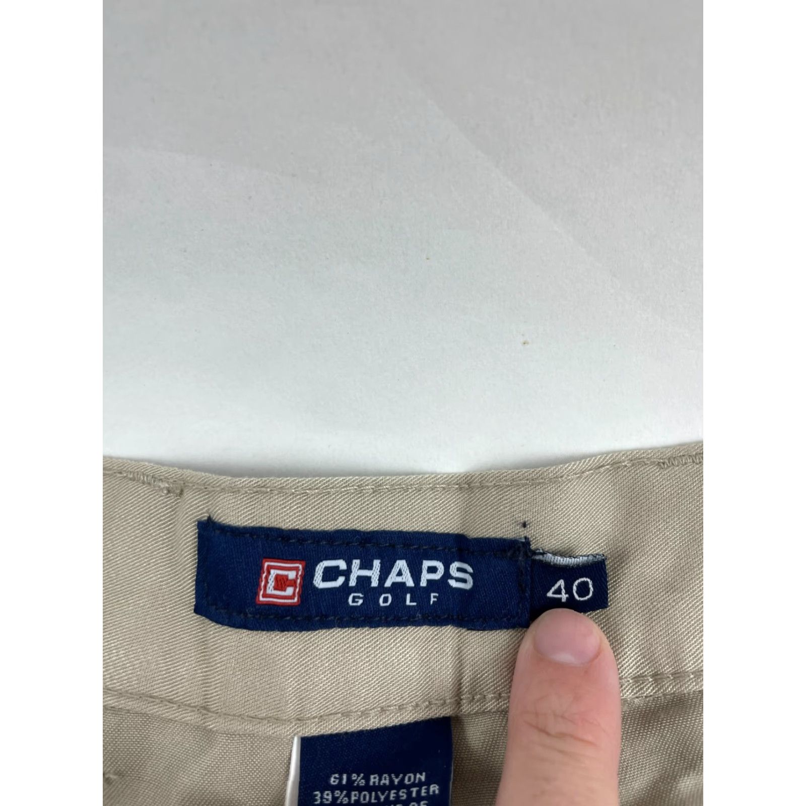 Chaps Chaps Golf Shorts Men's Size 40 Khaki Flat Front Bermuda Pockets Bermuda Chino Regular Mens Size US 40 / EU 56 - 7 Thumbnail
