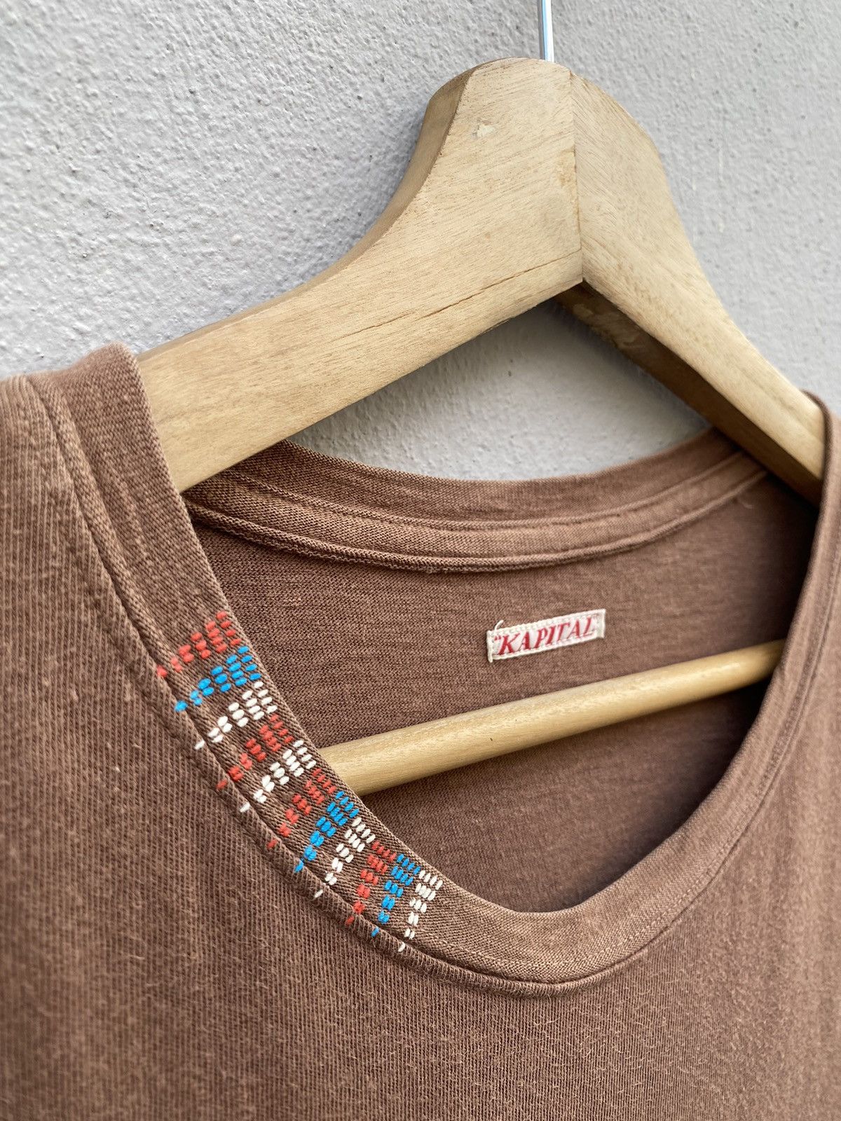 Kapital Kapital Navajo Motive Hand Painted Pocket Tshirt Size US M / EU 48-50 / 2 - 4 Thumbnail