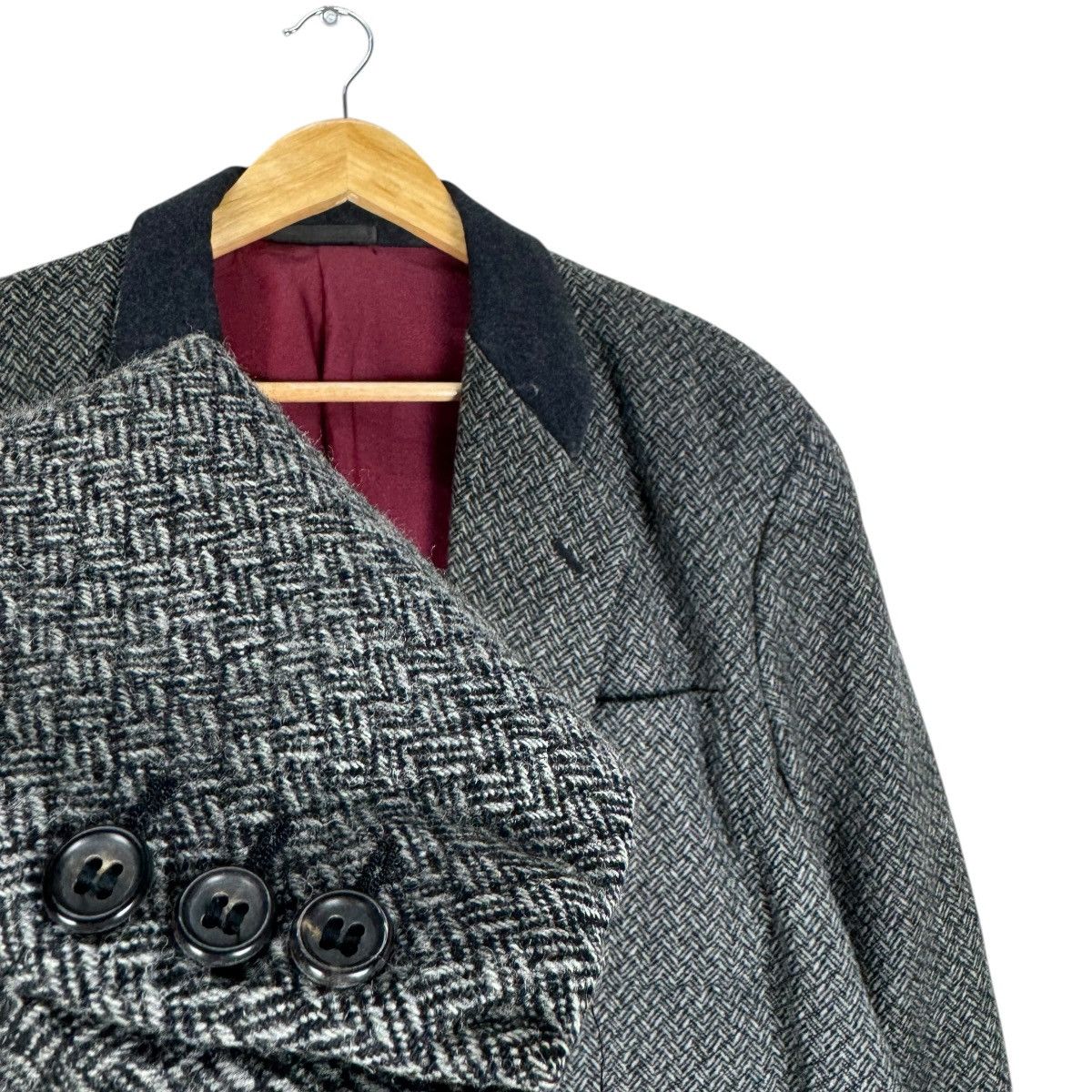 Comme des Garcons Homme Plus 🔥CDG HOMME PLUS AW1989 HERRINGBONE BLAZER COAT Size US M / EU 48-50 / 2 - 5 Thumbnail