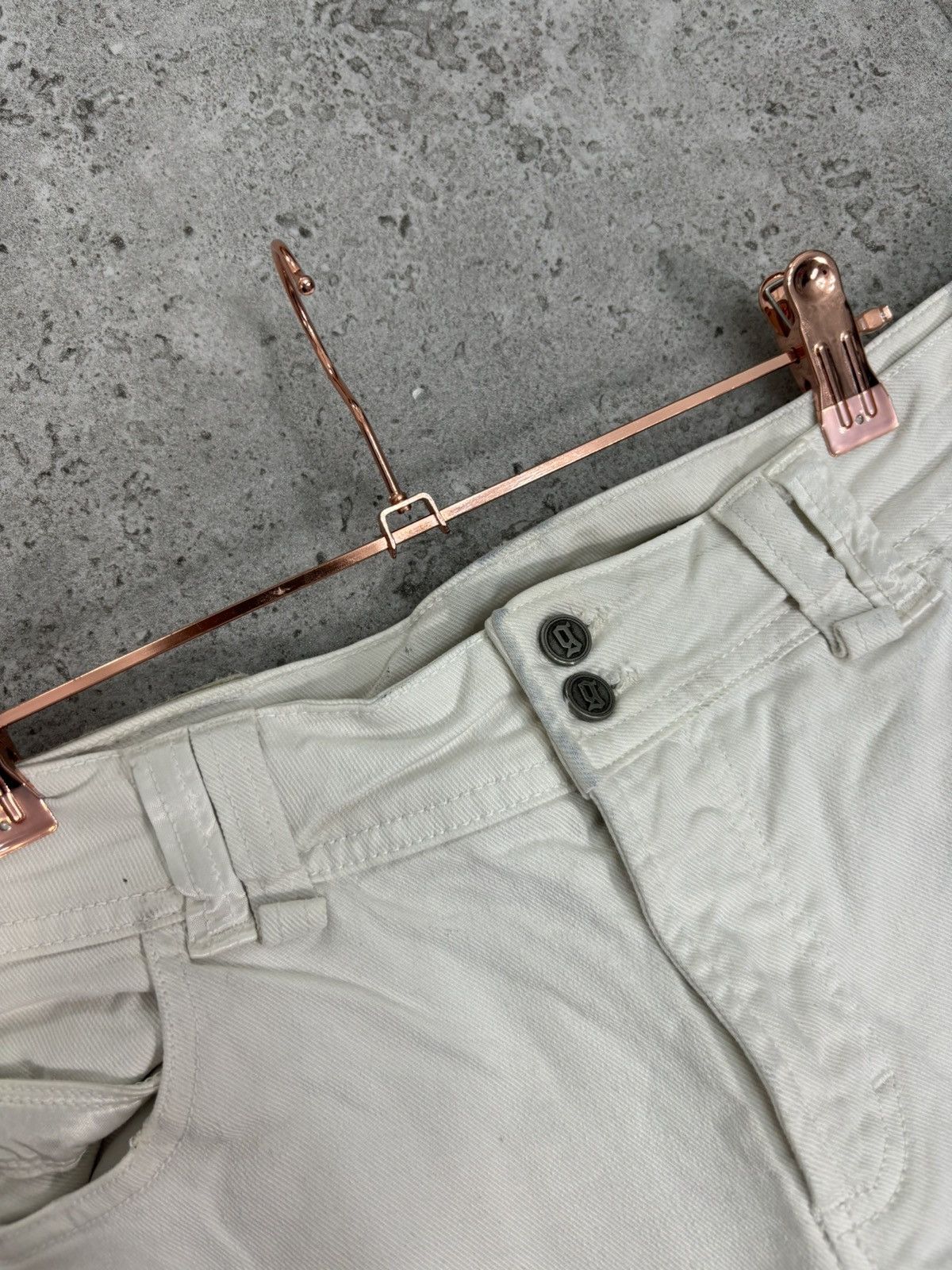 Japanese Brand × John Galliano 90s RARE John Galliano Denim Flared Pants Japan Style Size 33" - 8 Thumbnail