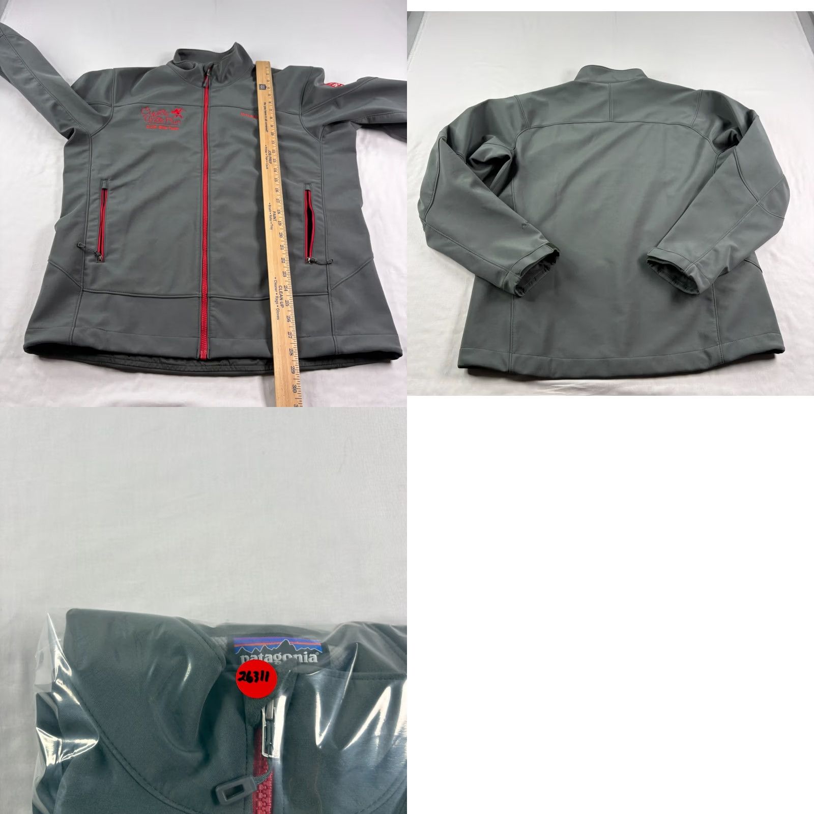 Patagonia Patagonia Jacket Mens L Gray Adze Red Full Zip Outdoor Softshell Size US L / EU 52-54 / 3 - 8 Thumbnail