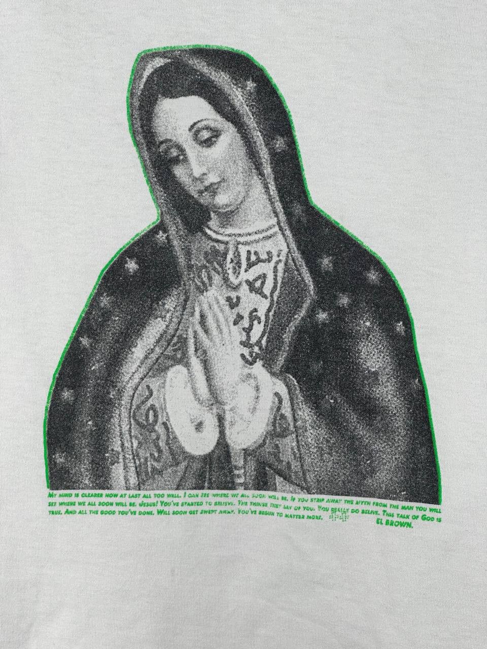 Japanese Brand Japanese EL Brown Virgin Mary Stretwear Print T Shirt Size US M / EU 48-50 / 2 - 4 Thumbnail