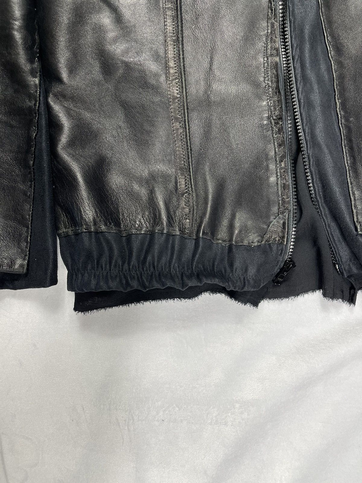 Chorley × Handmade Chorley AW Deconstructed Leather Biker Jacket Layered Size US L / EU 52-54 / 3 - 7 Thumbnail