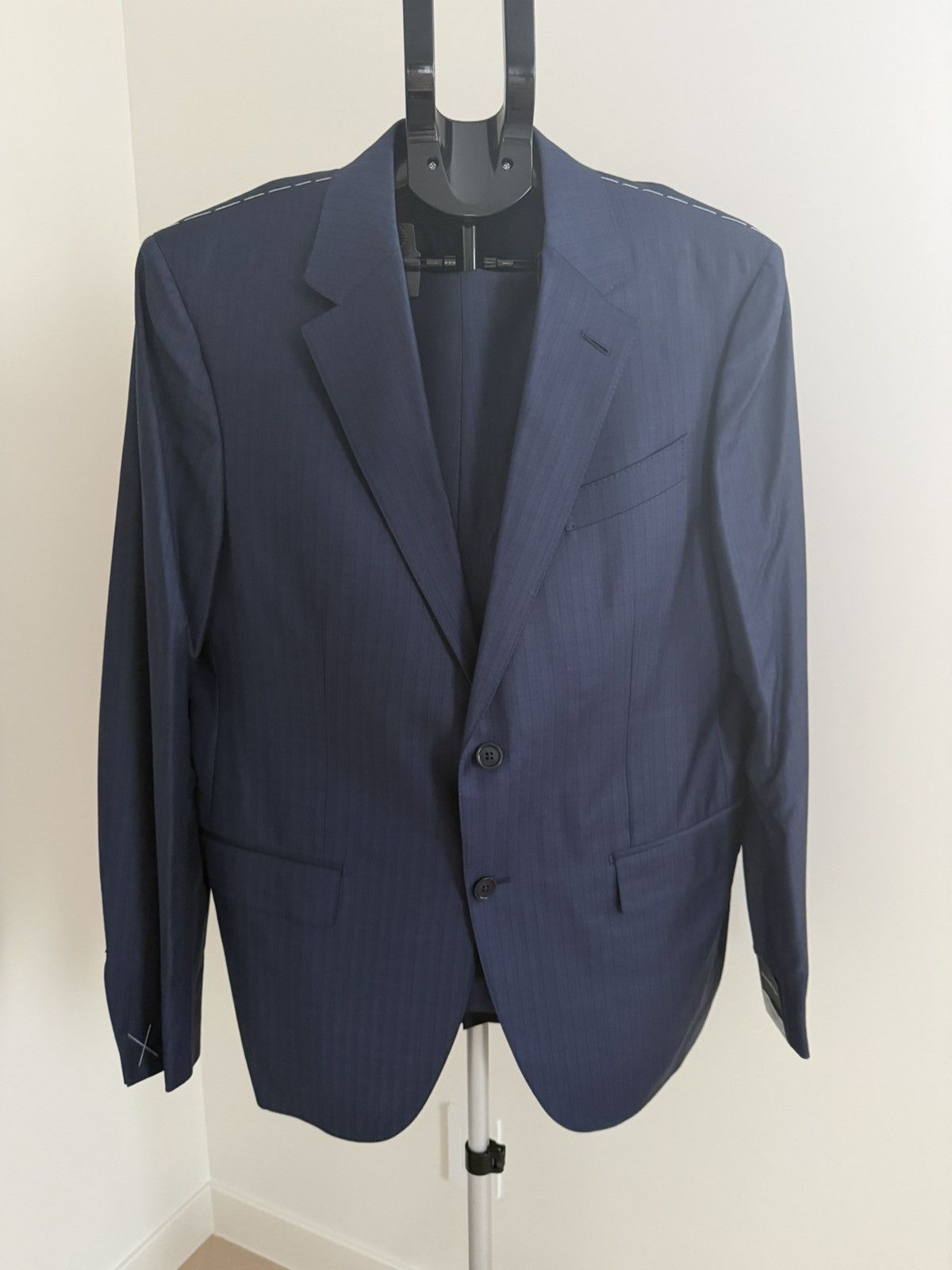 Ermenegildo Zegna Zegna Trofeo Navy Checker 2-Piece Suit 42R US/52R IT Size 42R - 1 Thumbnail