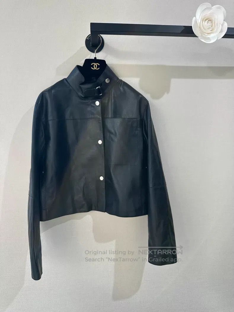 Hermes Hermes 2025 autumn/winter black leather jacket Size XS / US 0-2 / IT 36-38 - 1 Thumbnail