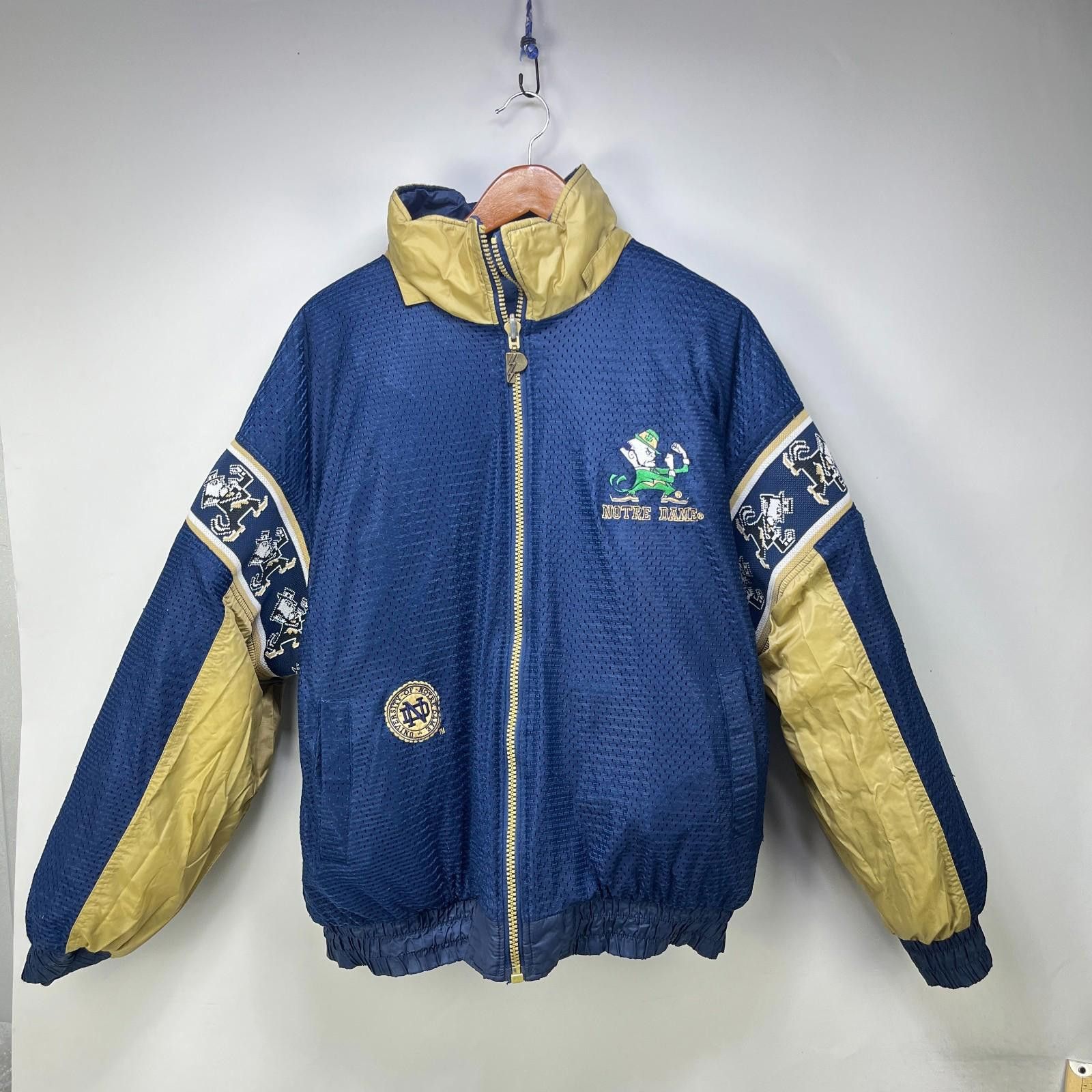 Pro Player Vintage 90s Notre Dame Fighting Irish Reversible Jacket XL Size ONE SIZE - 1 Thumbnail