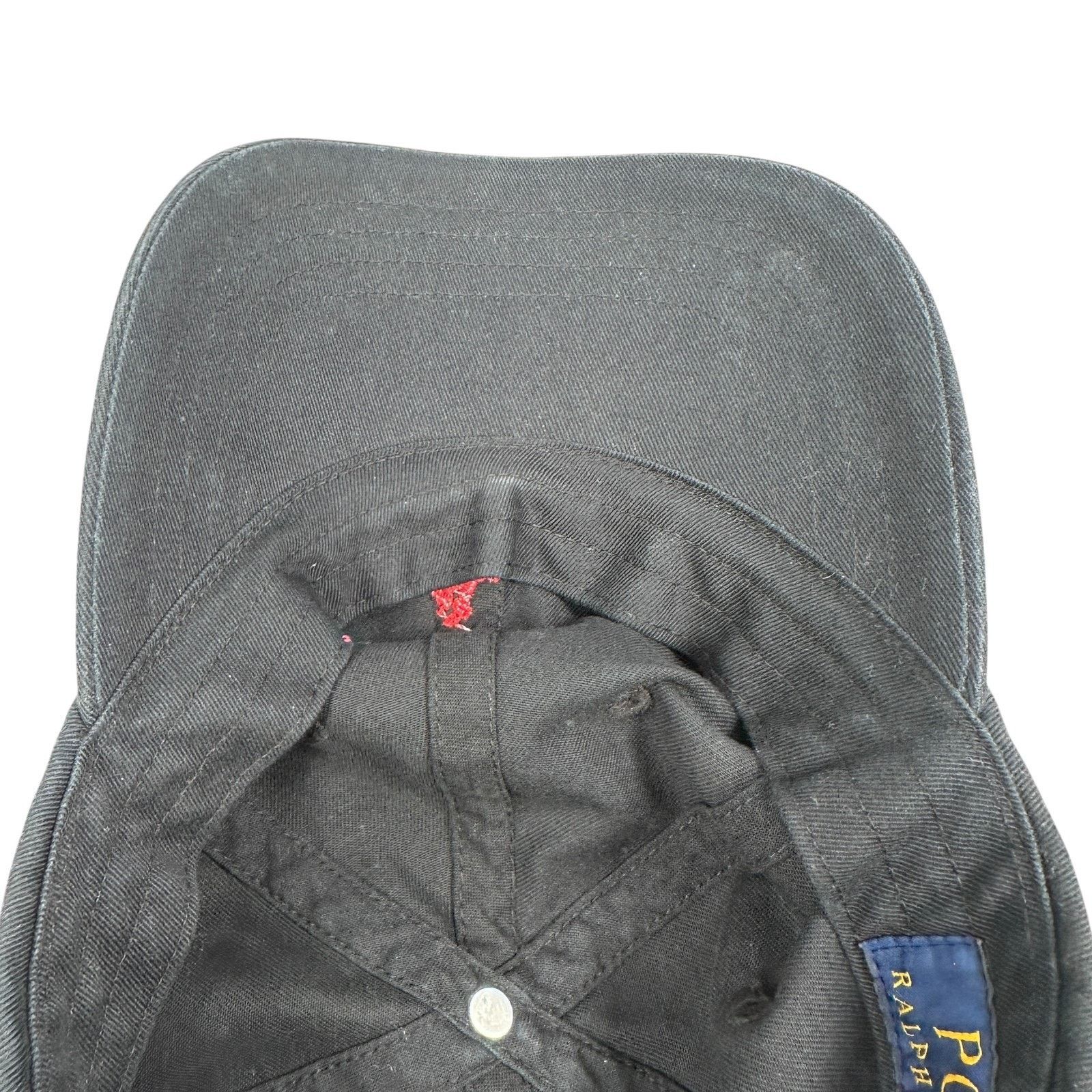 Polo Ralph Lauren Polo Ralph Lauren Dad Hat OS Faded Black Red Cotton Golf Cap Size ONE SIZE - 6 Thumbnail