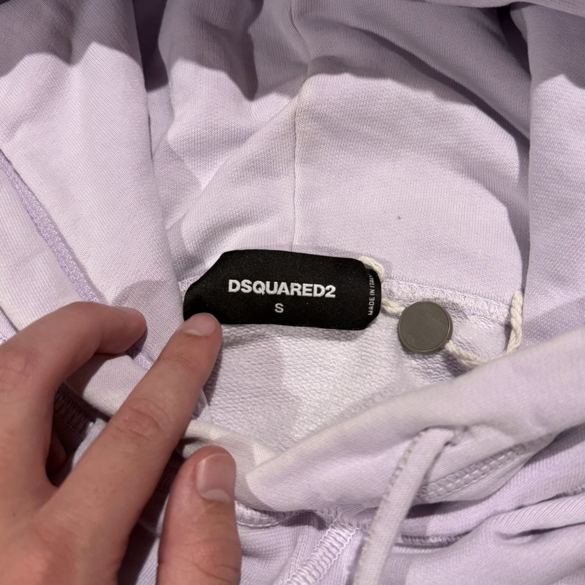Dsquared2 Dsquared2 Garment Dyed Faded Boxy Cropped Logo Hoodie Size US S / EU 44-46 / 1 - 5 Thumbnail