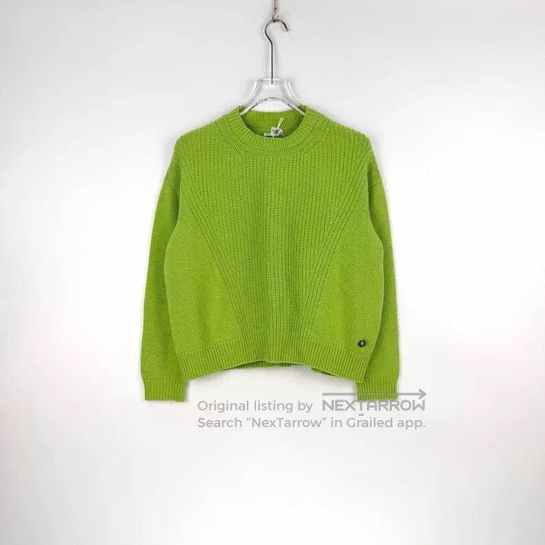 Hermes Hermes Green Metal Logo Cashmere Sweater Size XXS / US 00 / IT 34 - 3 Thumbnail