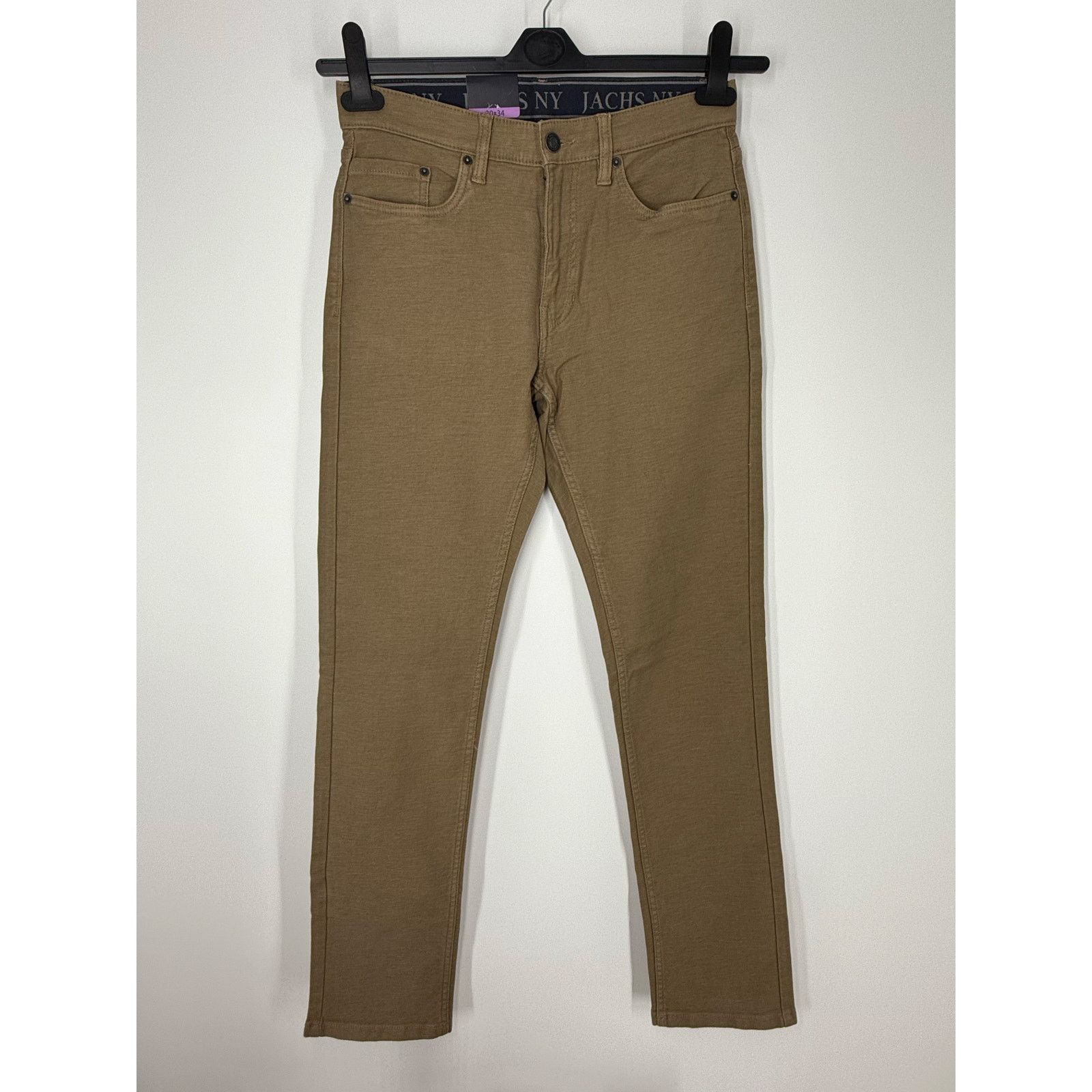 JACHS NY NEW Jachs NY Men’s 5-Pocket Stretch Twill Straight Tan 30/34 Size US 30 / EU 46 - 2 Thumbnail