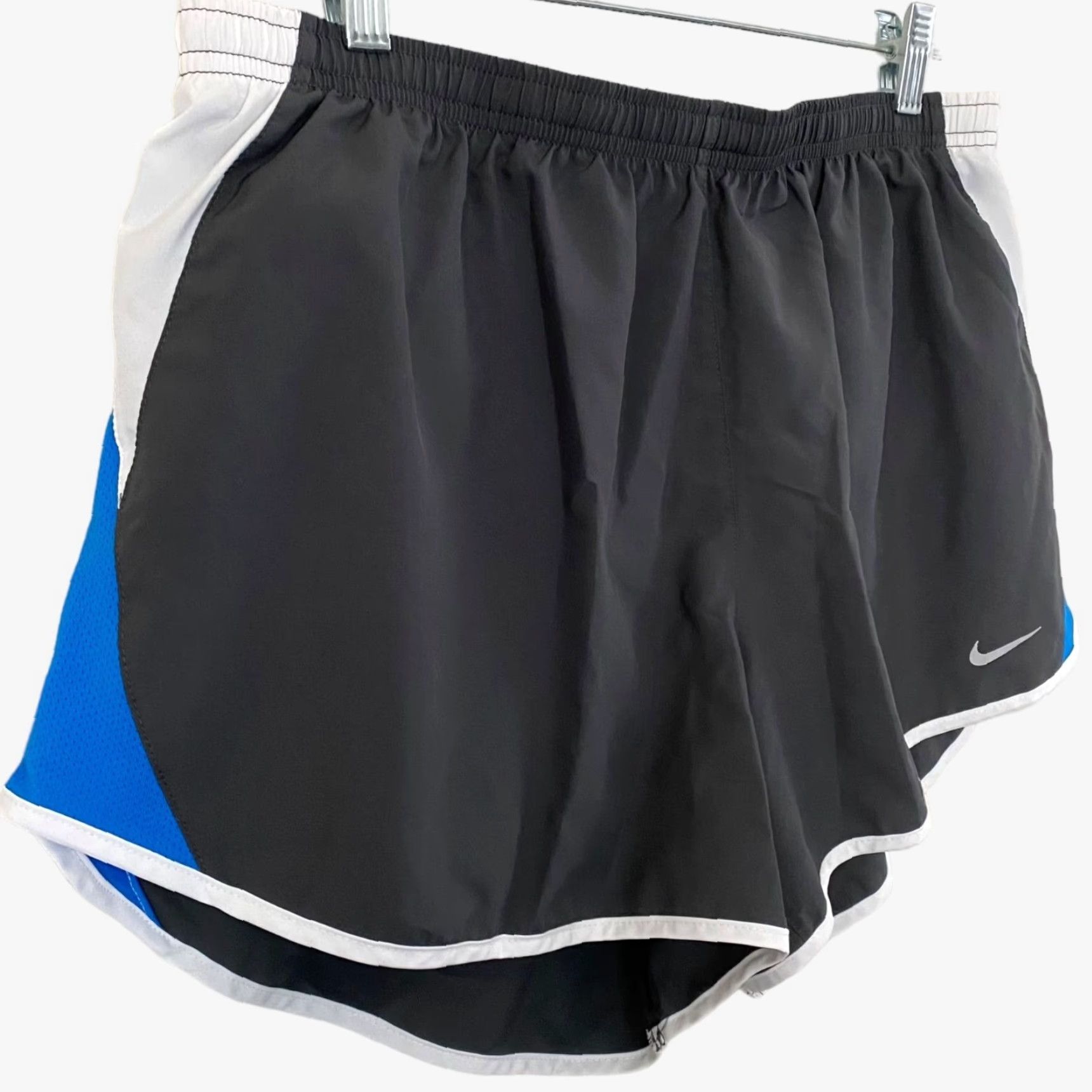 Nike VINTAGE: No (skip) Nike Tempo Brief-Lined Running Short Black Womens XL Athletic Activewear Size 40" / US 18 - 3 Thumbnail