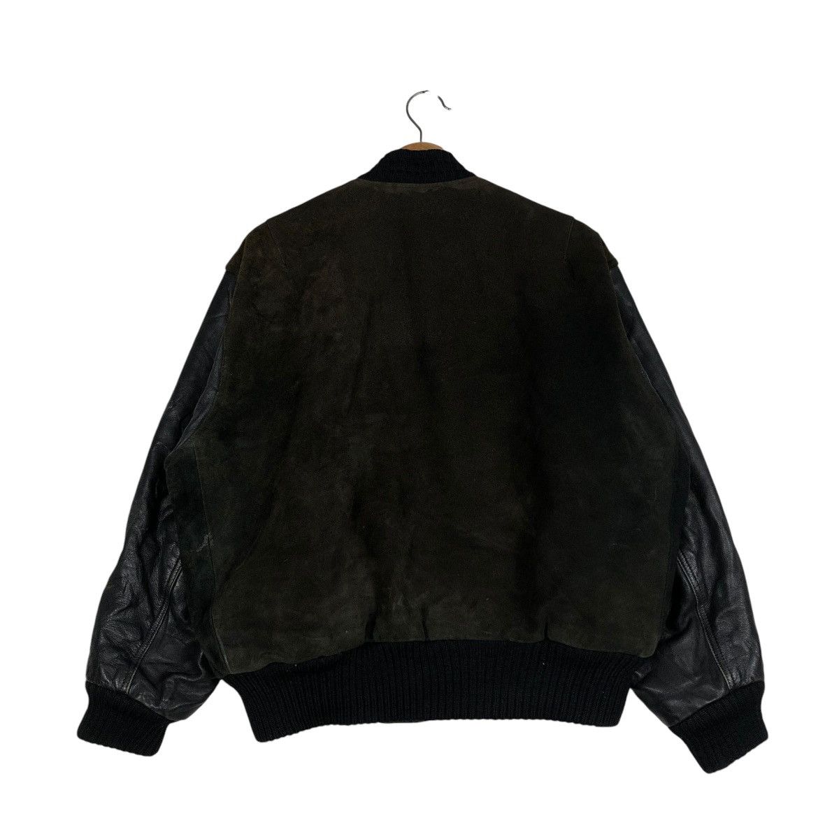 Japanese Brand 🔥VINTAGE BOMBER JACKET LEATHER CROSS COUNTRY ISSEY MIYAKE Size US M / EU 48-50 / 2 - 10 Thumbnail