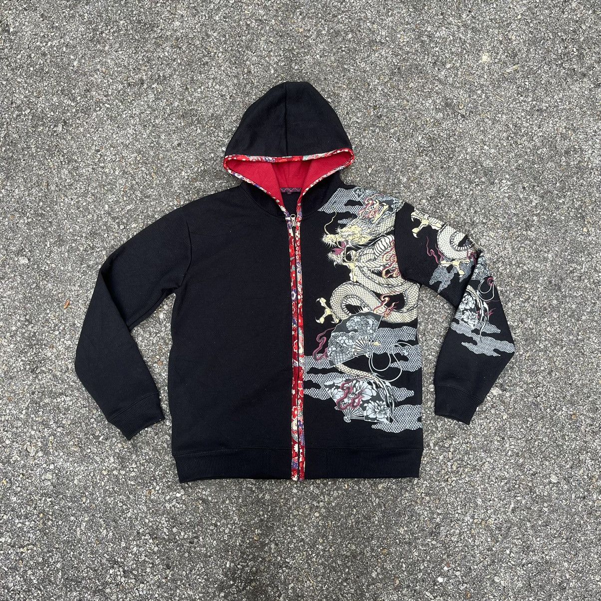 Hysteric Glamour Vintage Sukajan Dragon Over Print Black Hoodie Jacket Size US S / EU 44-46 / 1 - 3 Thumbnail