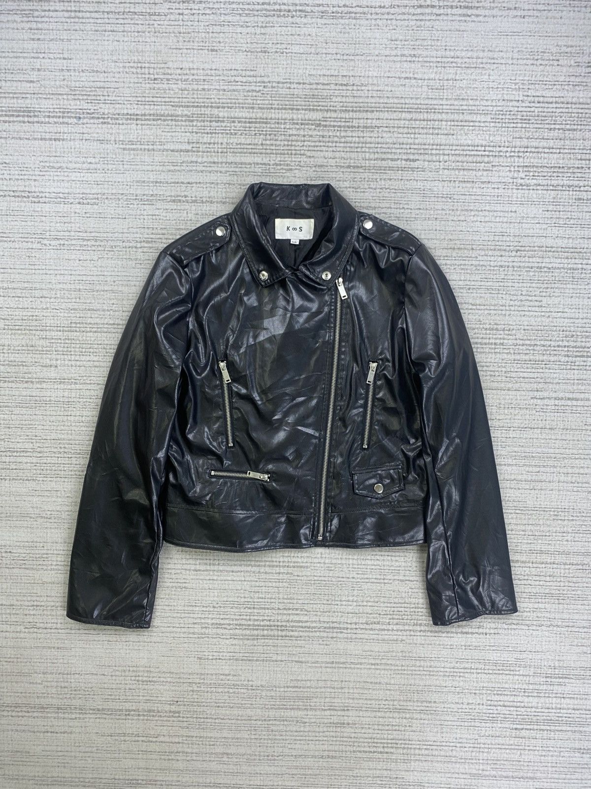 If Six Was Nine Vintage Koos Van Den Akker Double Collar Biker Jacket Size US M / EU 48-50 / 2 - 5 Thumbnail