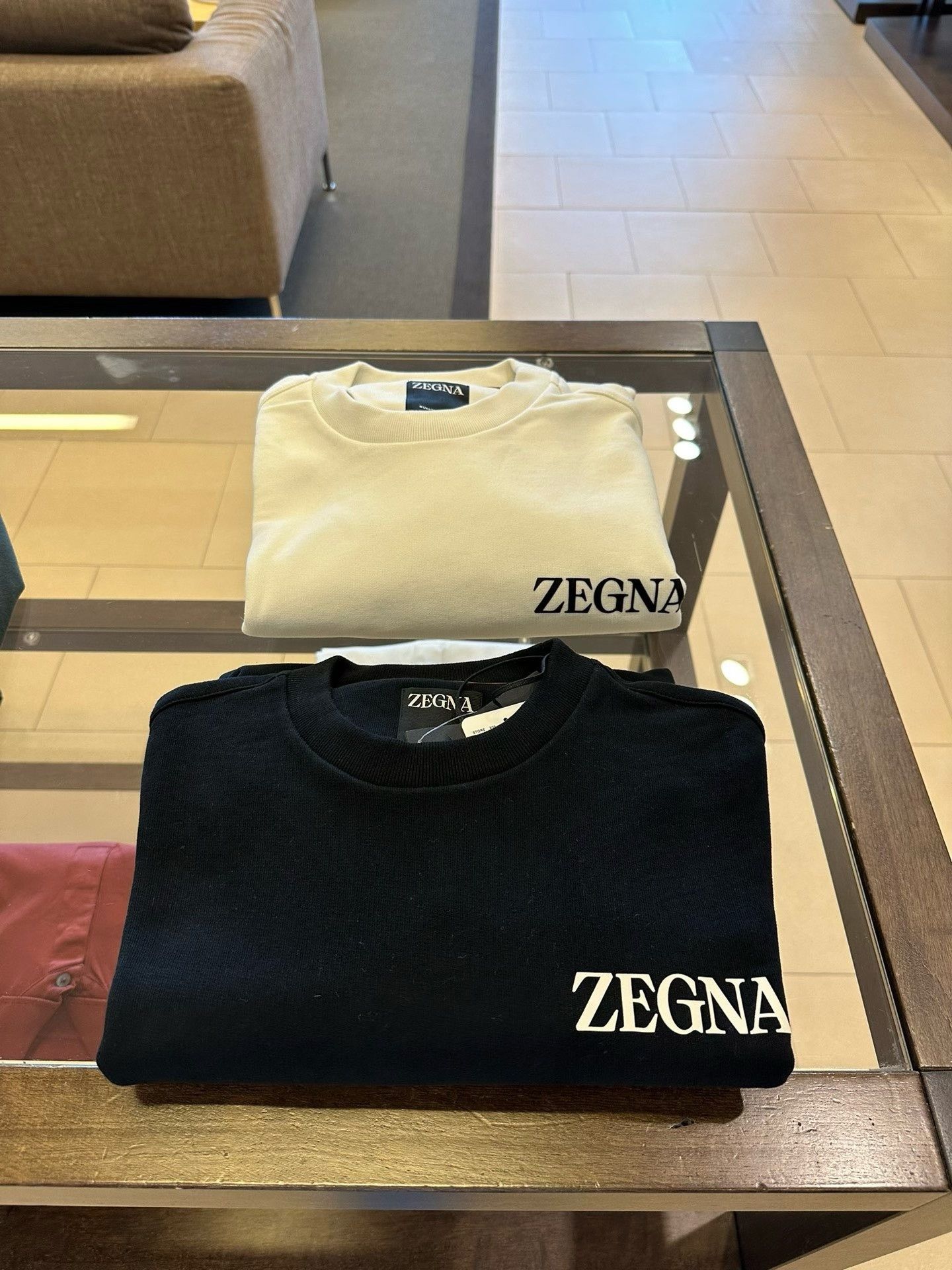 Ermenegildo Zegna Zegna Black Men’s Crewneck Sweatshirt Size US M / EU 48-50 / 2 - 9 Thumbnail