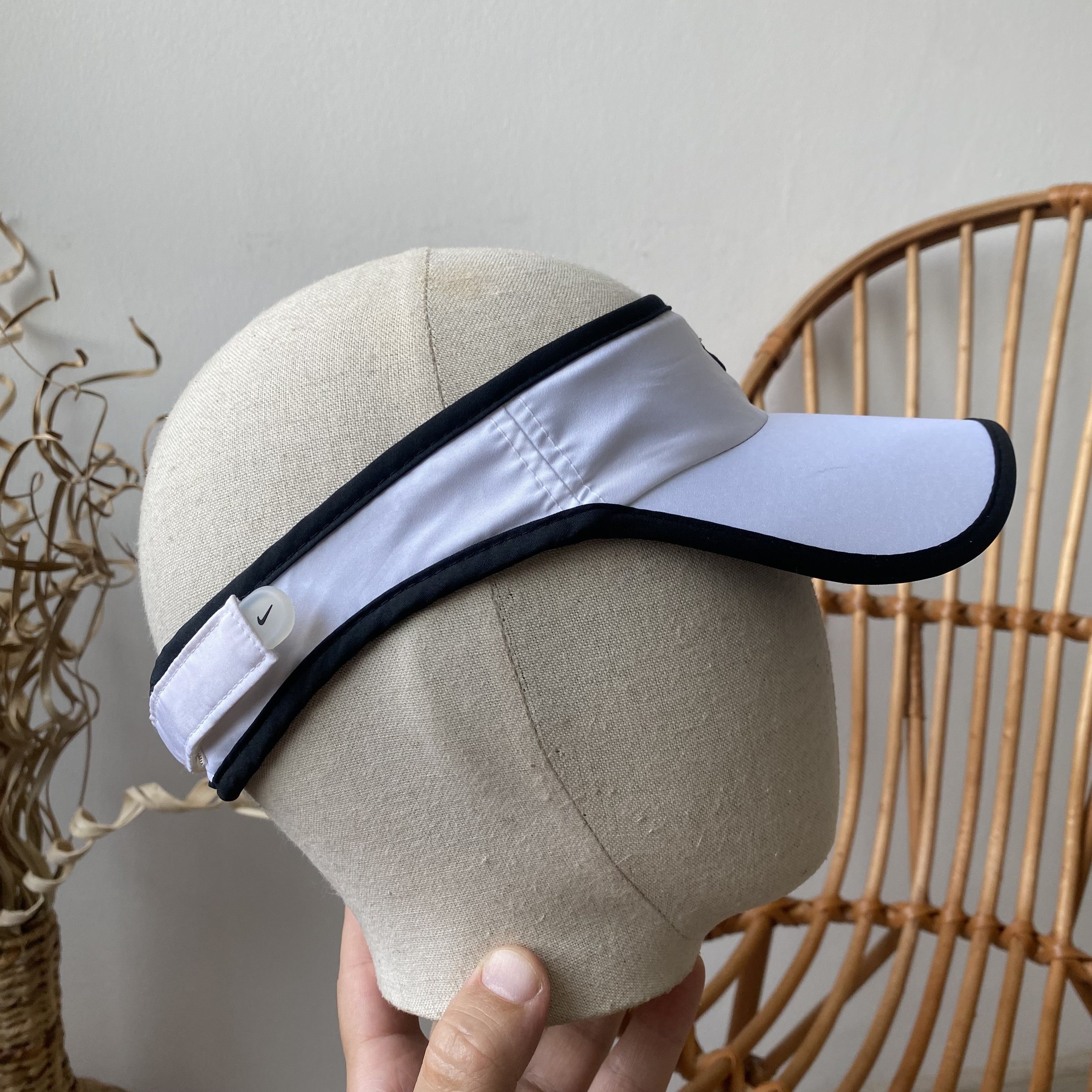 Nike Drill Visor Nike Golf Cap Nylon Center Swoosh Logo dri fit Size ONE SIZE - 2 Thumbnail