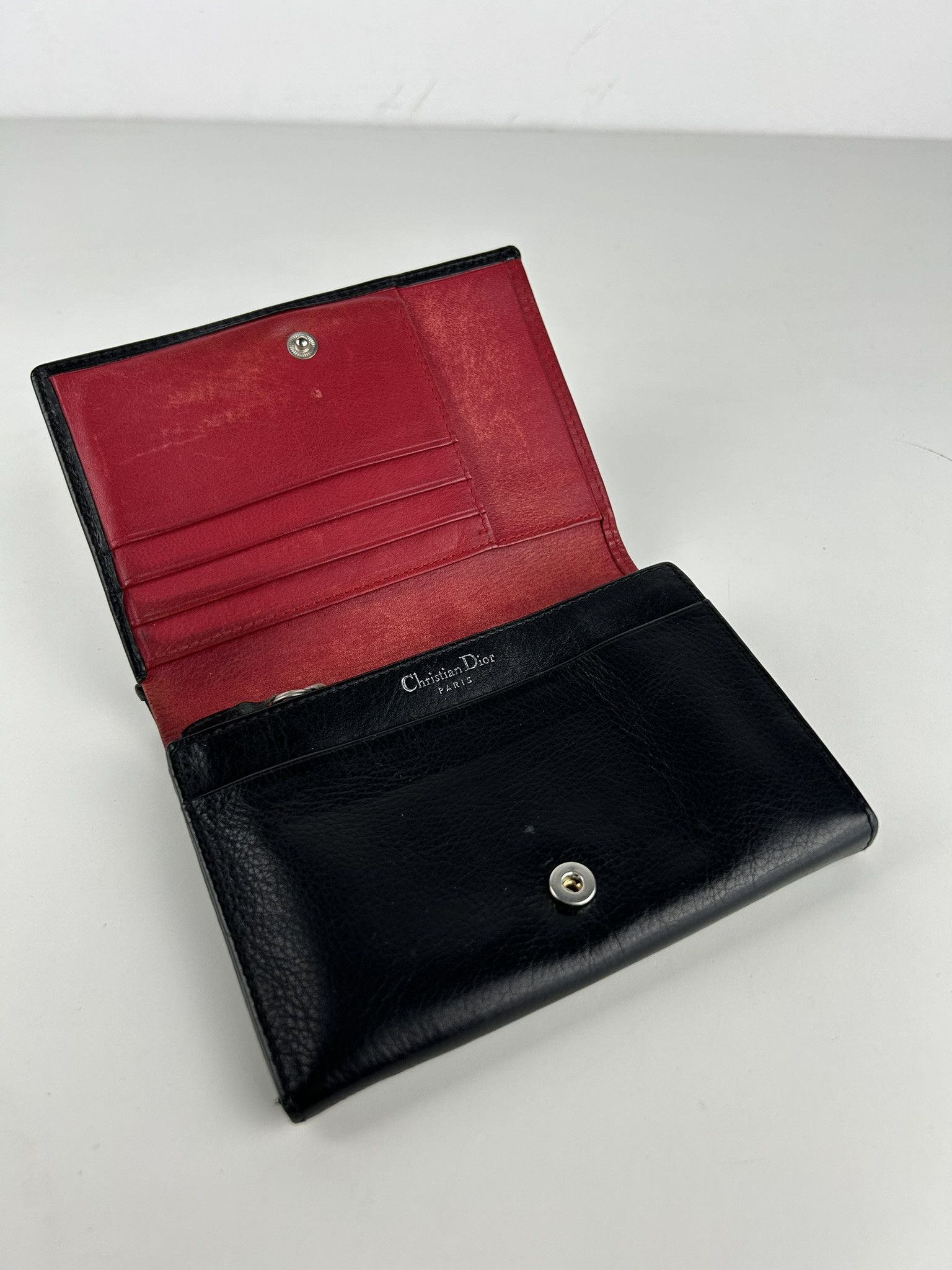 Dior Vintage 90s Dior leather bifold wallet Size ONE SIZE - 11 Thumbnail