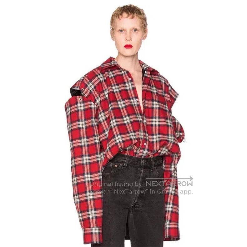 Vetements Vetements Padded Shoulder Outline Quilted Shirt Jacket Size US XS / EU 42 / 0 - 9 Thumbnail