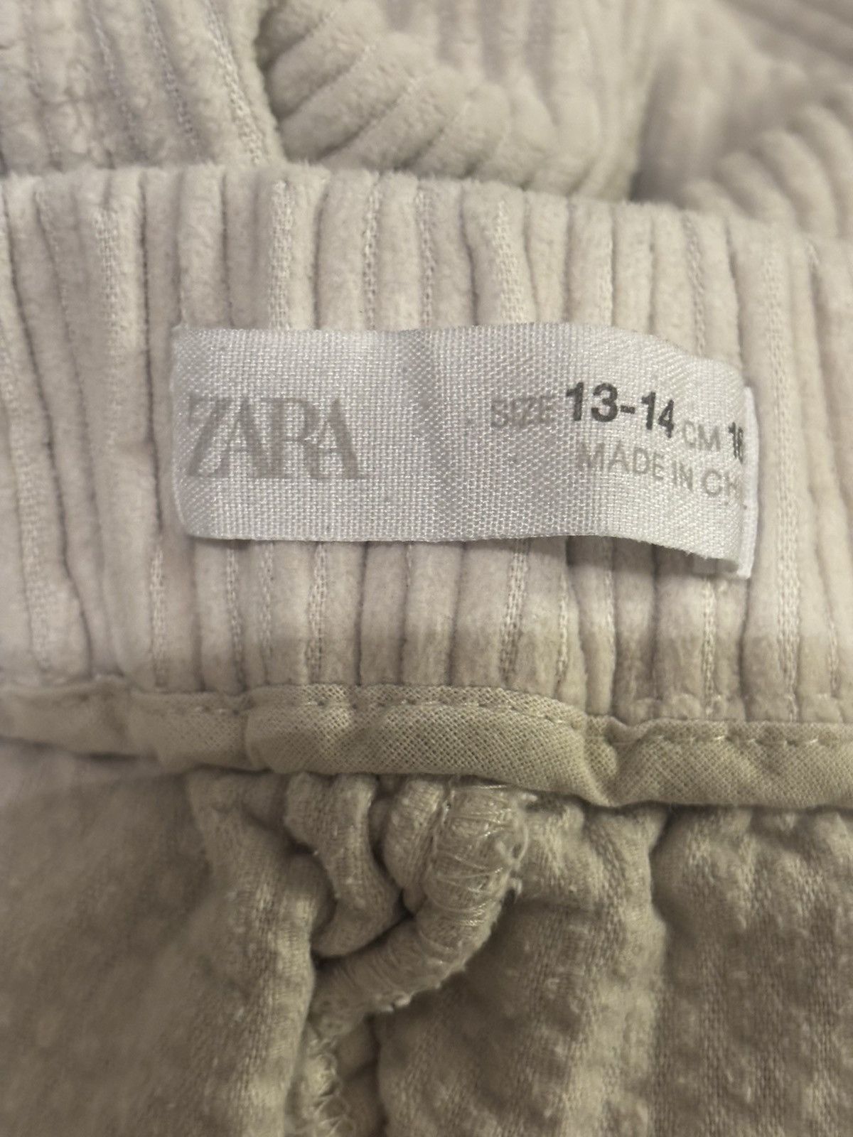 Zara Girls cream corduroy Pants.kp2201 Size 22" - 10 Thumbnail
