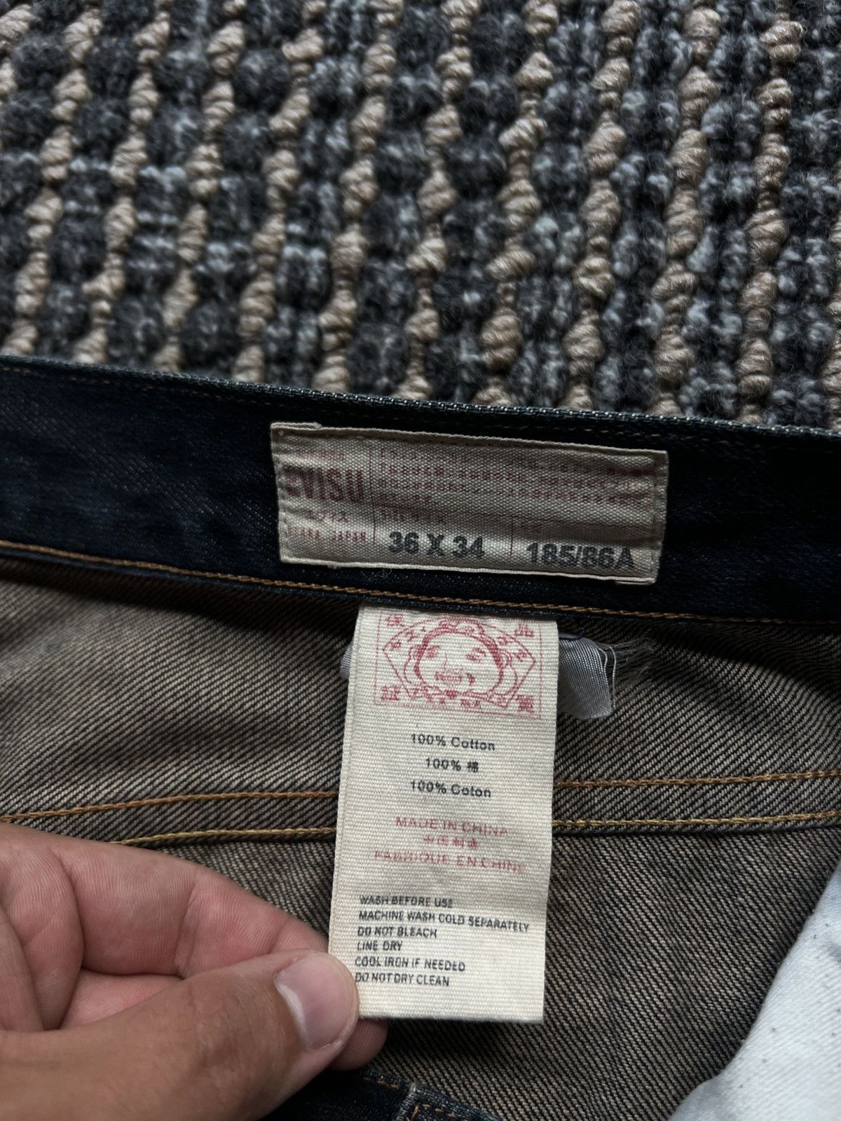 Evisu 00’s EVISU SEAGULL SELVEDGE BAGGY JEANS JAPAN ARCHIVE Size US 36 / EU 52 - 6 Thumbnail