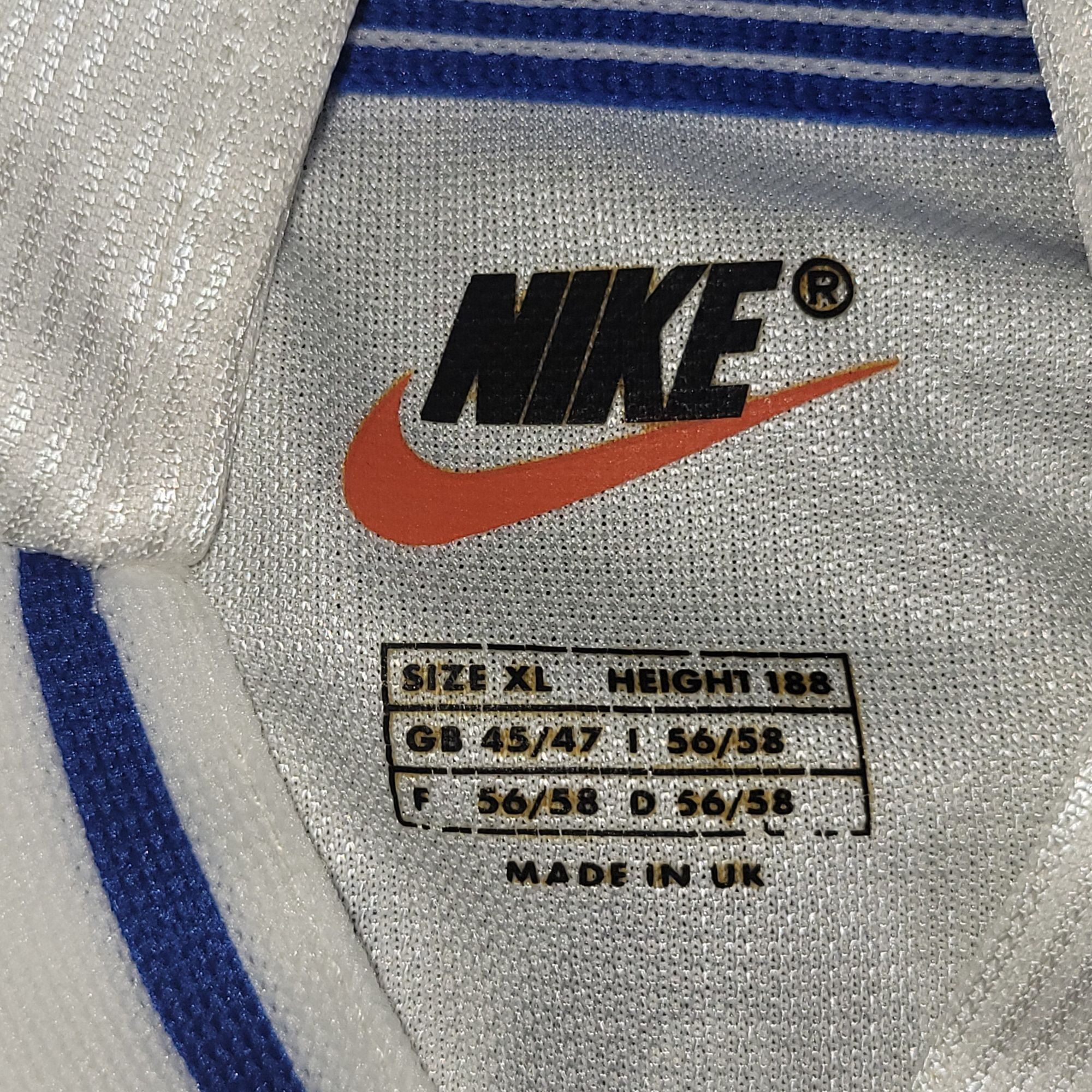 Nike Baggio Italy Nike 1998 WORLD CUP Away Soccer Jersey Shirt XL Size US XL / EU 56 / 4 - 5 Thumbnail