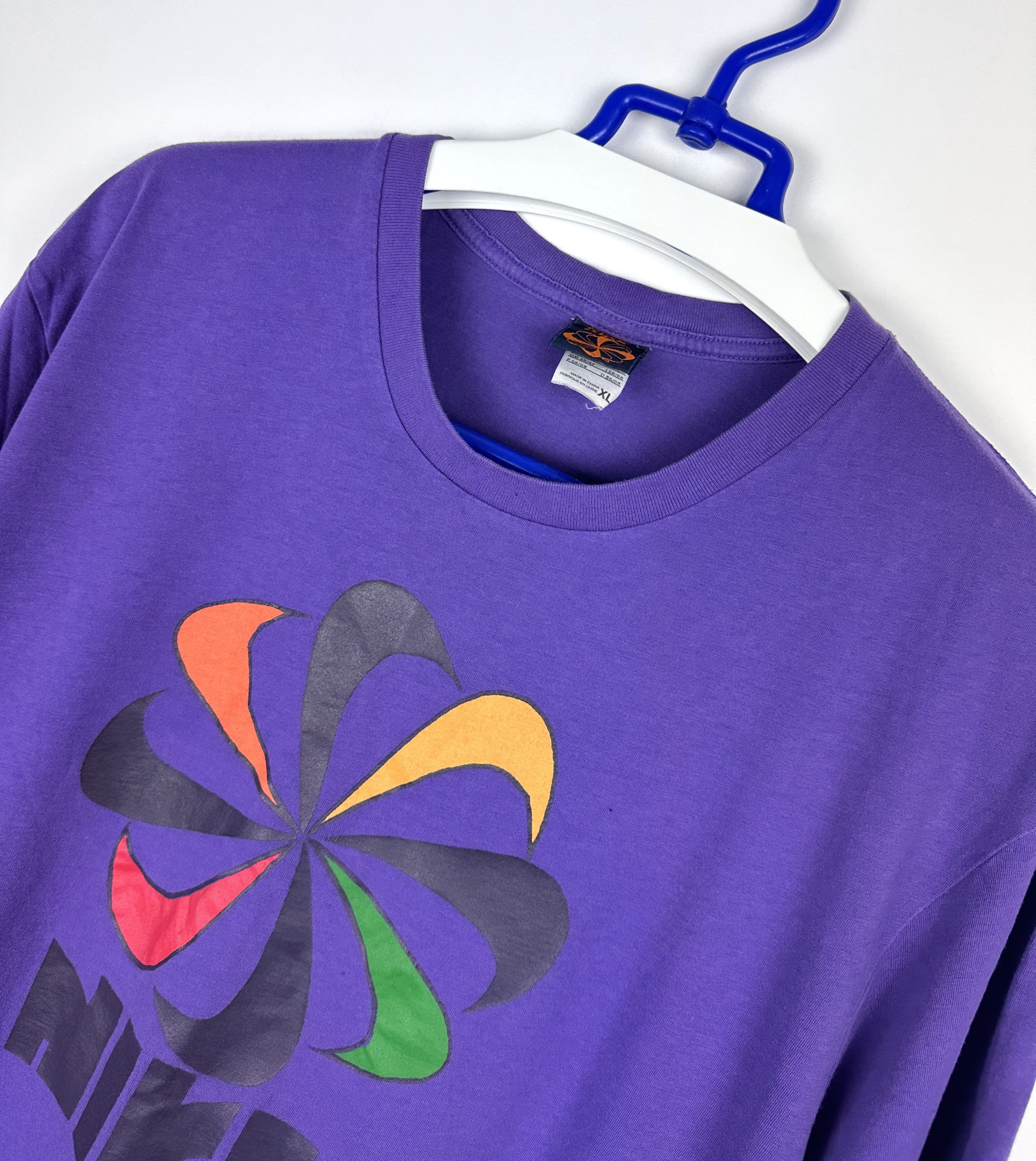 Nike Vintage Nike 80s 90s rare tee multiswoosh Size US XL / EU 56 / 4 - 2 Thumbnail