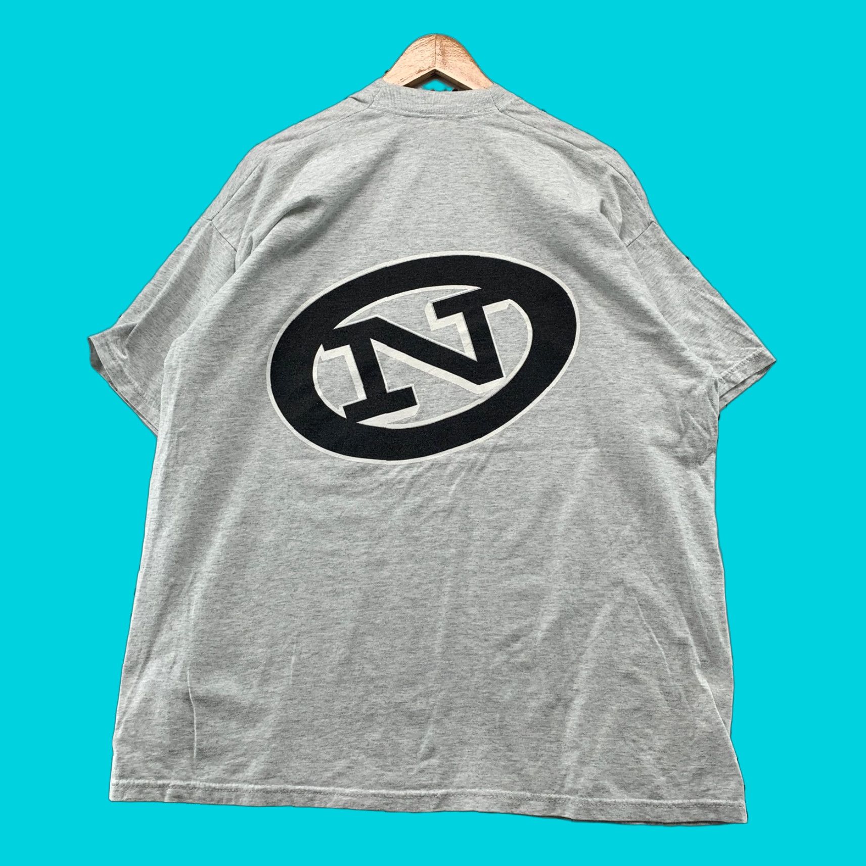 Fruit Of The Loom Vintage Fruit of the Loom T-Shirt Mens 2XL Gray 90s Graphic Short Sleeve Crew Neck Polyester? Cotton Size US XXL / EU 58 / 5 - 1 Thumbnail