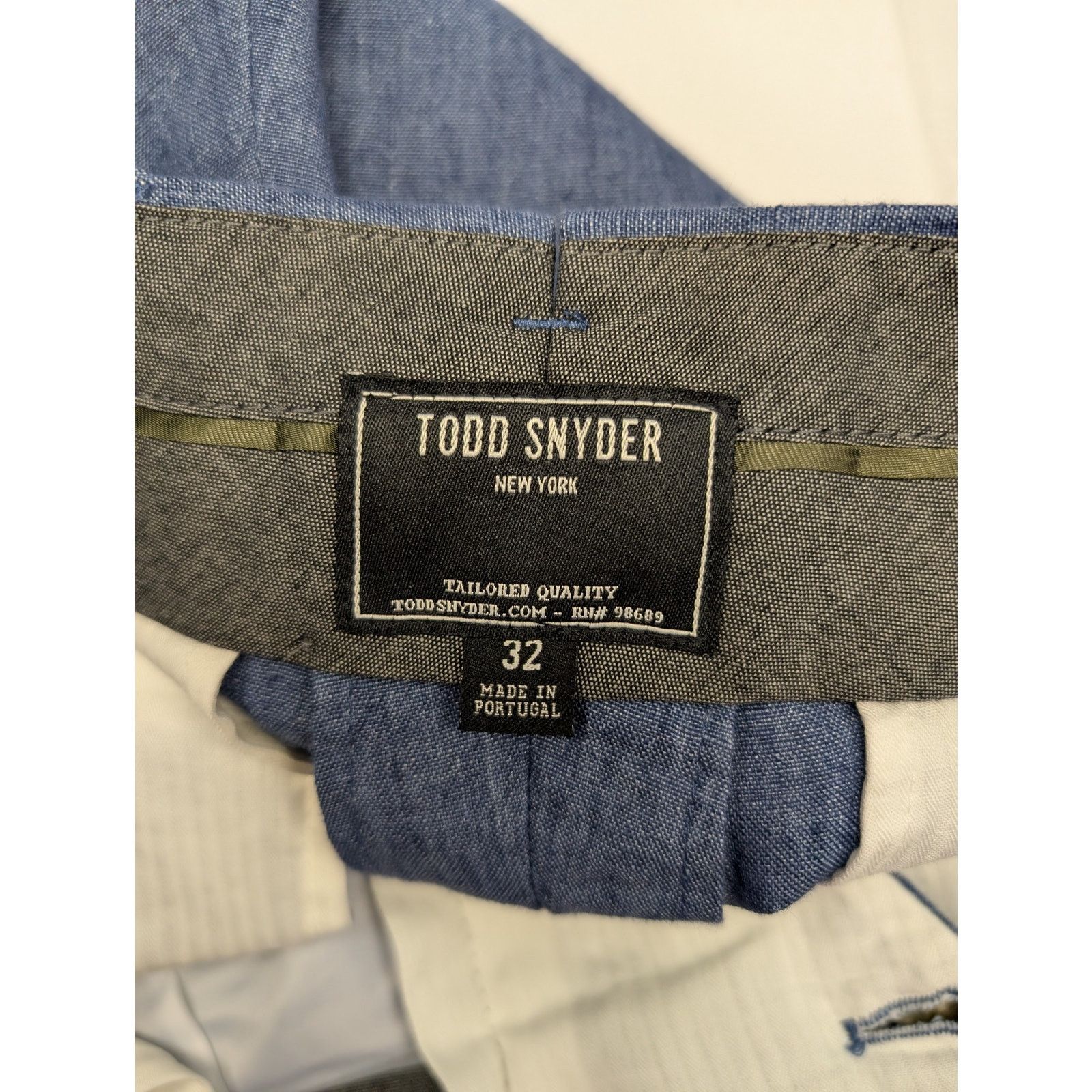Todd Snyder o1rshd1 CC20 Trouser Pants in Navy Blue Size US 32 / EU 48 - 11 Thumbnail