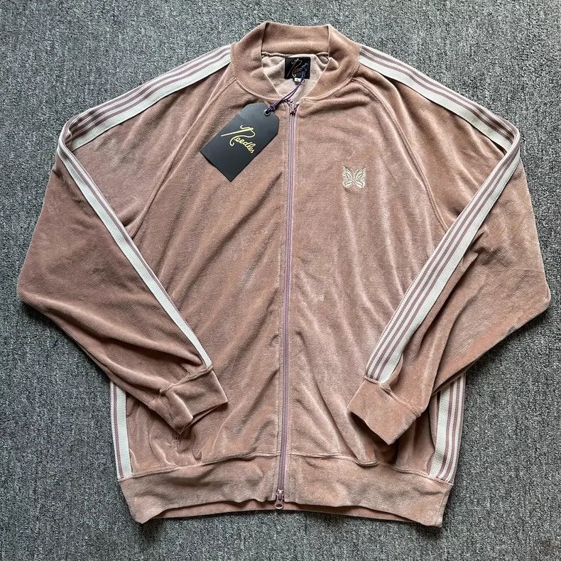 Needles Needles Velour Light Khaki Jacket - dmc Size US L / EU 52-54 / 3 - 1 Thumbnail