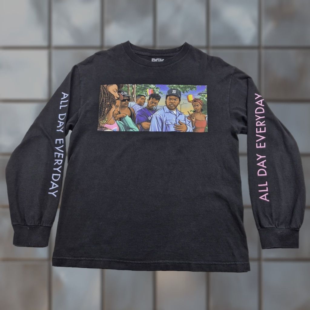 DGK DGK Shirt Mens Medium Black All Day Everyday Long Sleeve Graphic Streetwear Tee Size US M / EU 48-50 / 2 - 1 Thumbnail