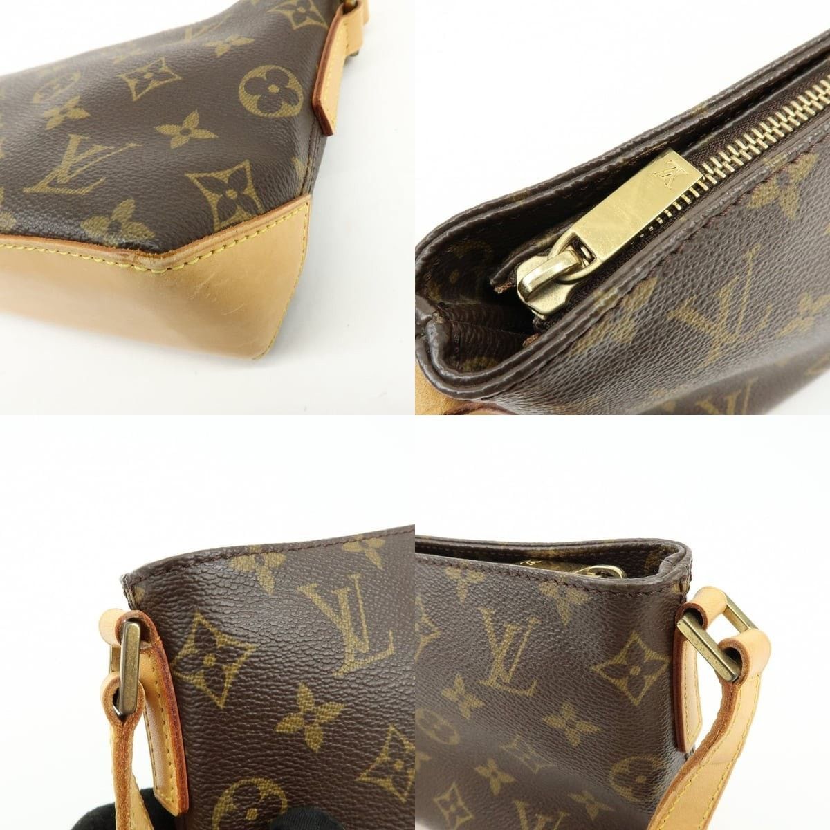 Louis Vuitton Louis Vuitton Monogram Trotteur Canvas Shoulder Bag Brown Size ONE SIZE - 6 Thumbnail