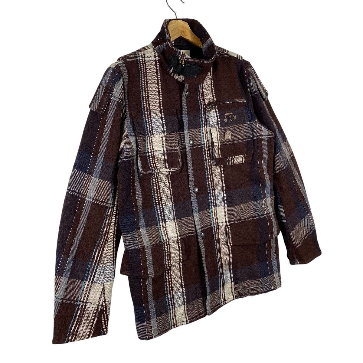 Diesel × Diesel Black Gold Vintage Diesel Wool Button/Zipper Jacket S Size Brown Colour Size US S / EU 44-46 / 1 - 2 Thumbnail