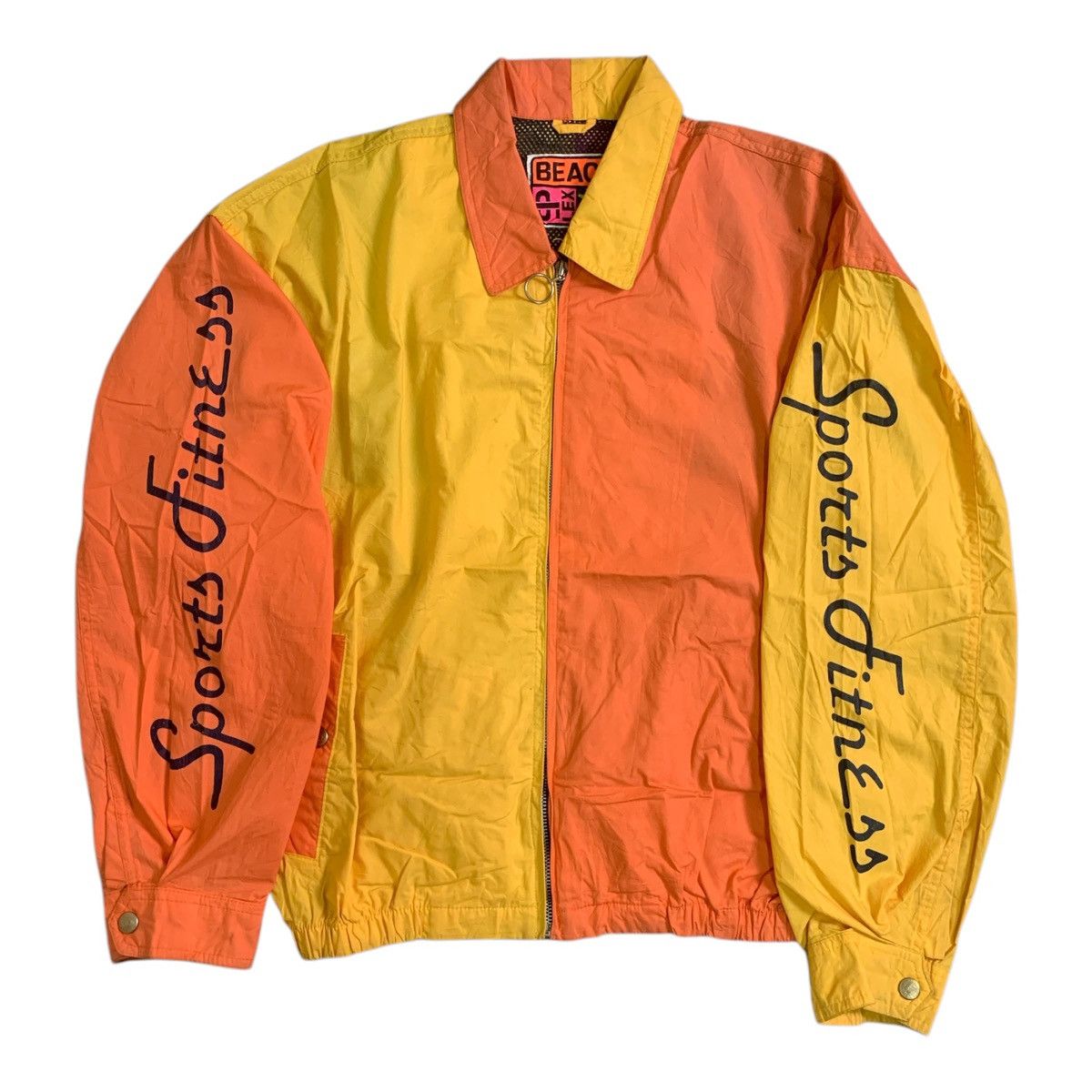 Japanese Brand × Vintage Rare Design Vintage Beach Sports Fitness Zipper Jackets Size US M / EU 48-50 / 2 - 7 Thumbnail