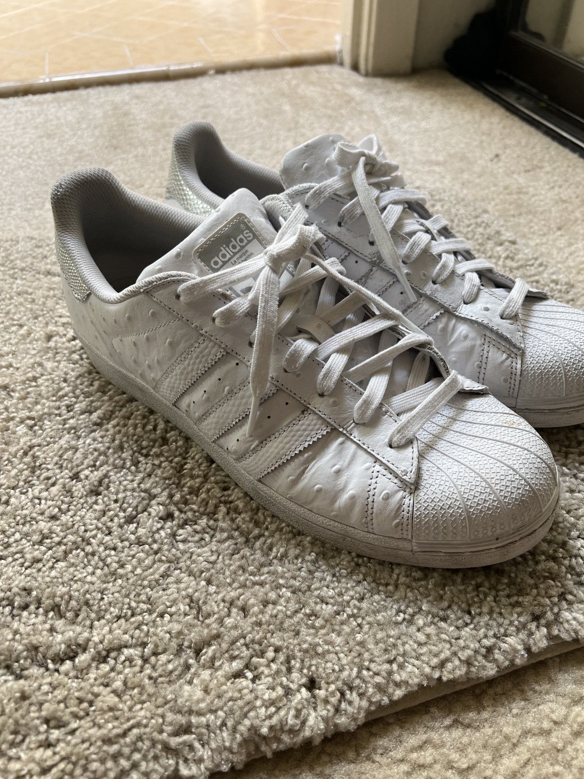 Adidas RARE Adidas Superstar WHITE POLKA DOT Grailed